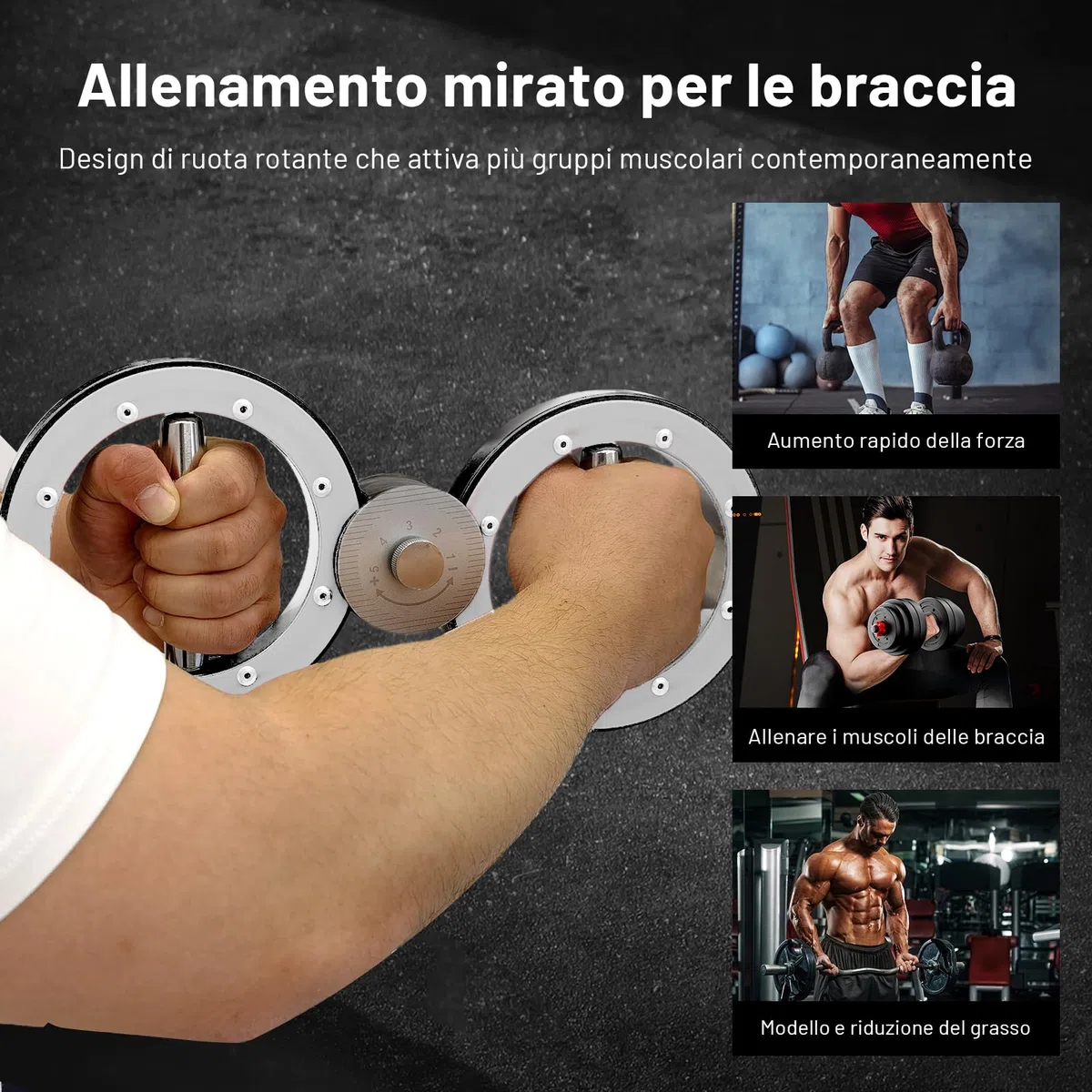 Bici da allenamento per braccia, per allenare le mani e gli avambracci, per polsi, spalle e petto | Punch Speed Trainer e attrezzi per arti marziali