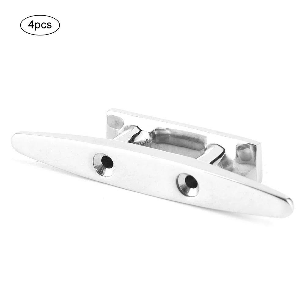 tacchetta da barca, Qiilu Bitta per barca, 4 pezzi 100 mm/3,9 pollici Accessorio per bitta per ormeggio in barca in acciaio inossidabile