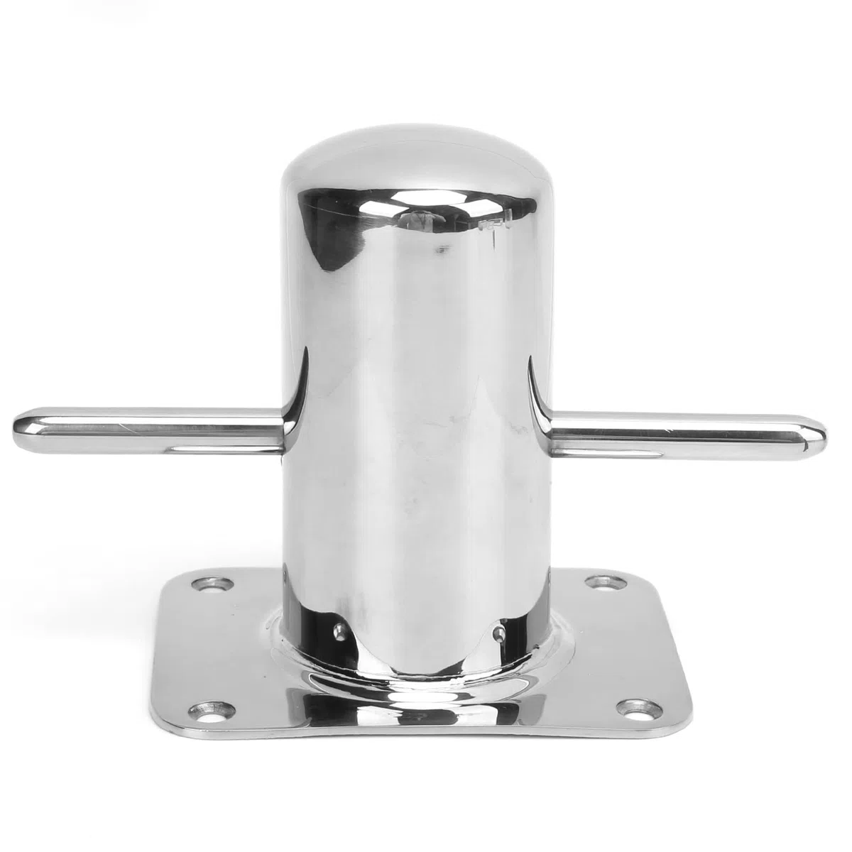 Bitta di ormeggio singola in acciaio inox 316 lucido Cleat marino resistente per barca, yacht e molo (120MM)