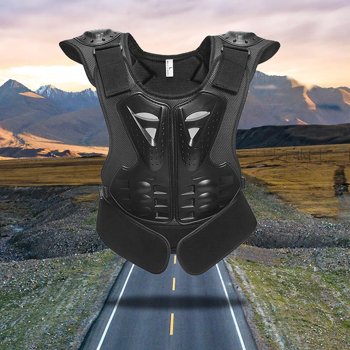 Dirt Bike Gear - Protezione toracica con protezioni | Traspirante con protezione per ginocchia e gomiti, attrezzatura sportiva all'aperto con vestibilità regolabile per sci, skateboard, bicicletta