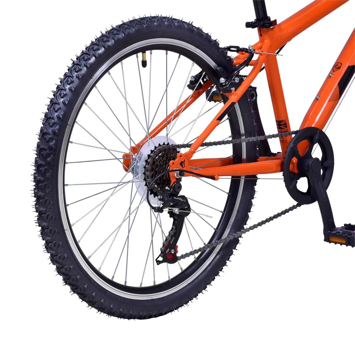Wildtrak - Bicicletta da 24 pollici per bambini dagli 8 ai 10 anni, freni regolabili - Arancione