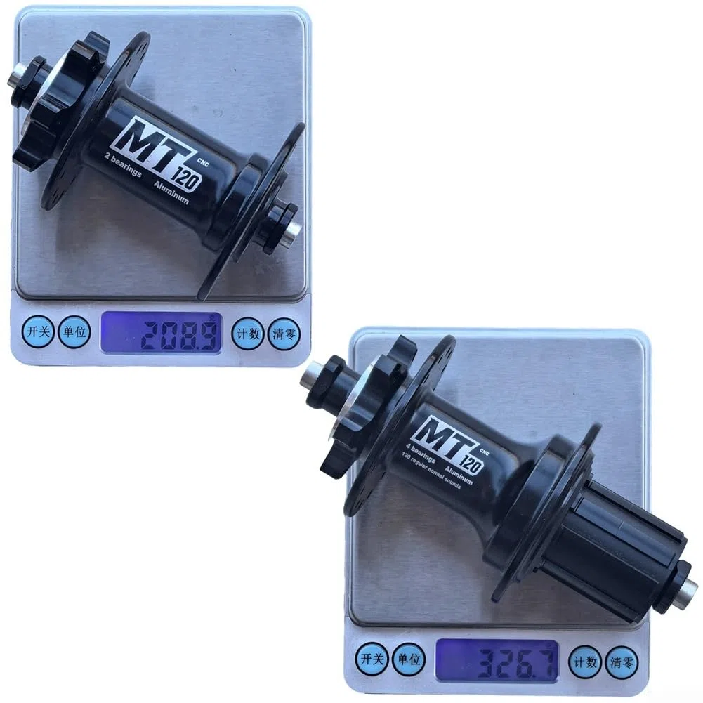 Besttoolifes Set mozzo bicicletta anteriore posteriore 100mm e 135mm | Mozzi bici in lega di alluminio con cuscinetti sigillati, per cassetta HG 11/12 velocità, freno a disco a 6 bulloni