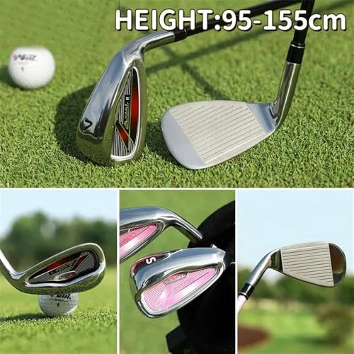 Mano Destra Junior Golf Ferro da Stiro Set Grafite Leggero Shaft Sand Wedge Training Club per Ragazzi Ragazze Giovani Pratica Sportiva Attrezzatura