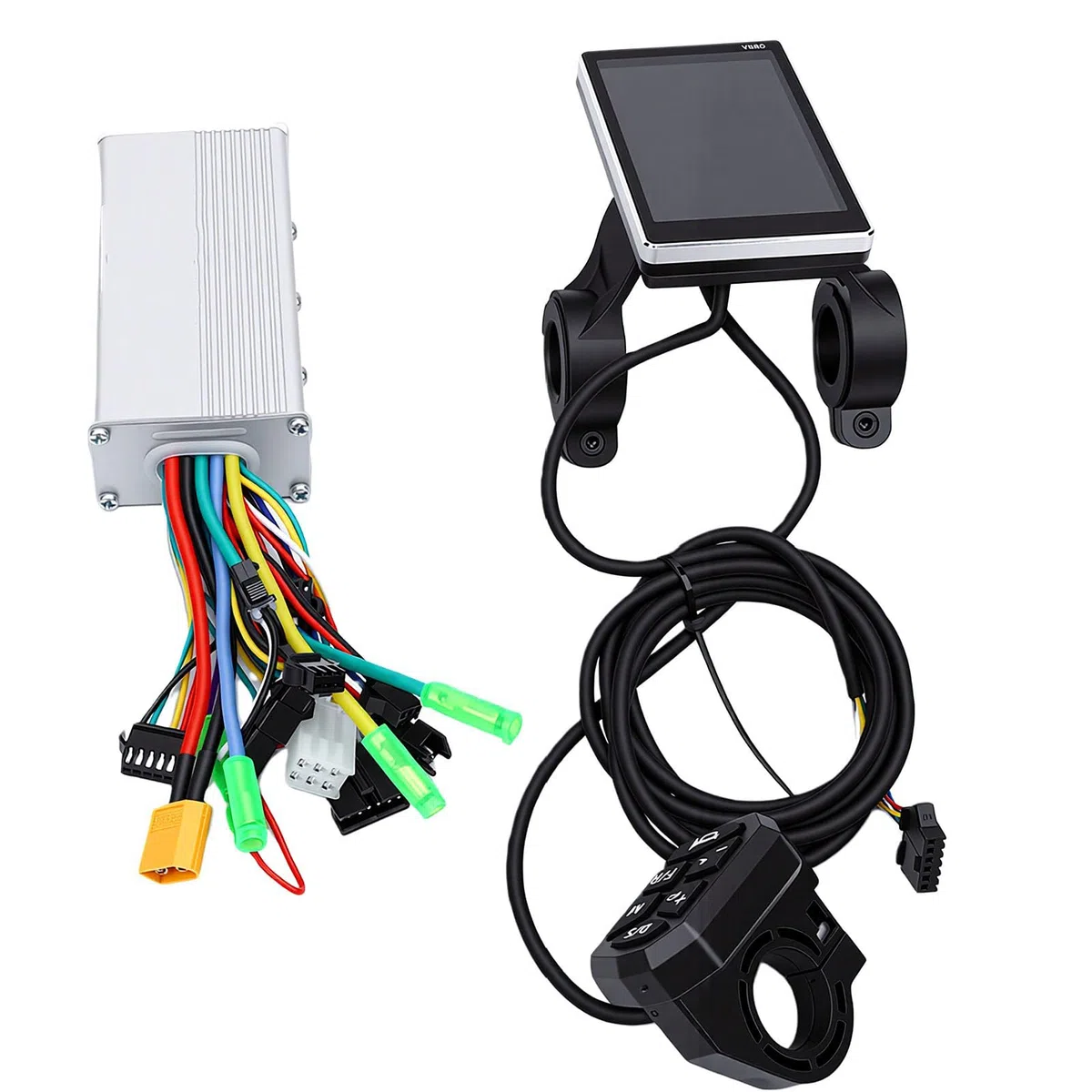 Generic Controller per Bici Elettrica Brushless da 500 W con Display LCD, funzionalità Avanzate e Protezione Intelligente Guida, Perfetto per Pendolari e Appassionati, Design Impermeabile