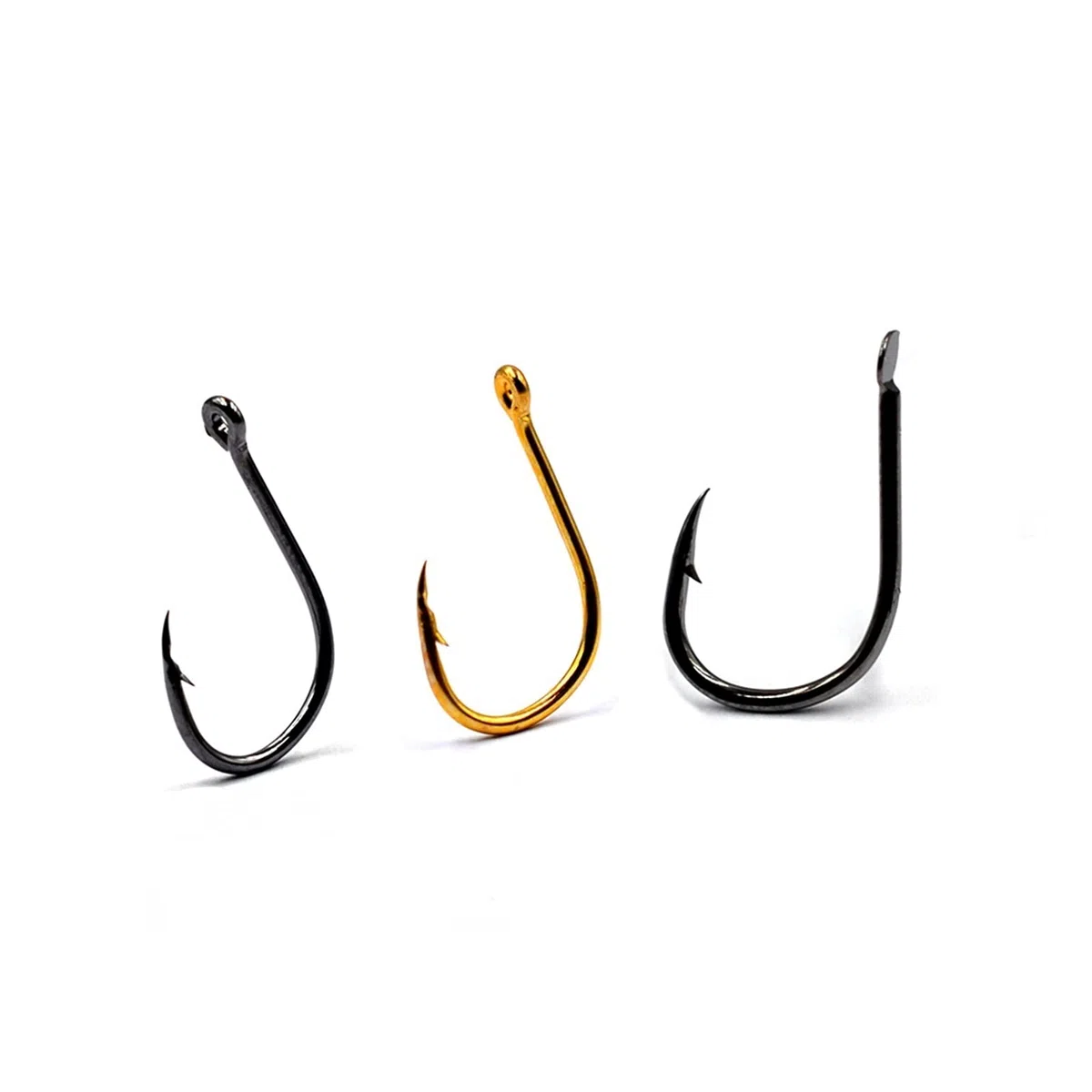 Attrezzatura da Pesca Gancio Spina Dorata 500 Pezzi di Pesca in Acciaio al Carbonio Ad Alta Gancio Tuta Pesci Formato della Scatola Gancio Misto Esca Gancio Nero Ami da Pesca