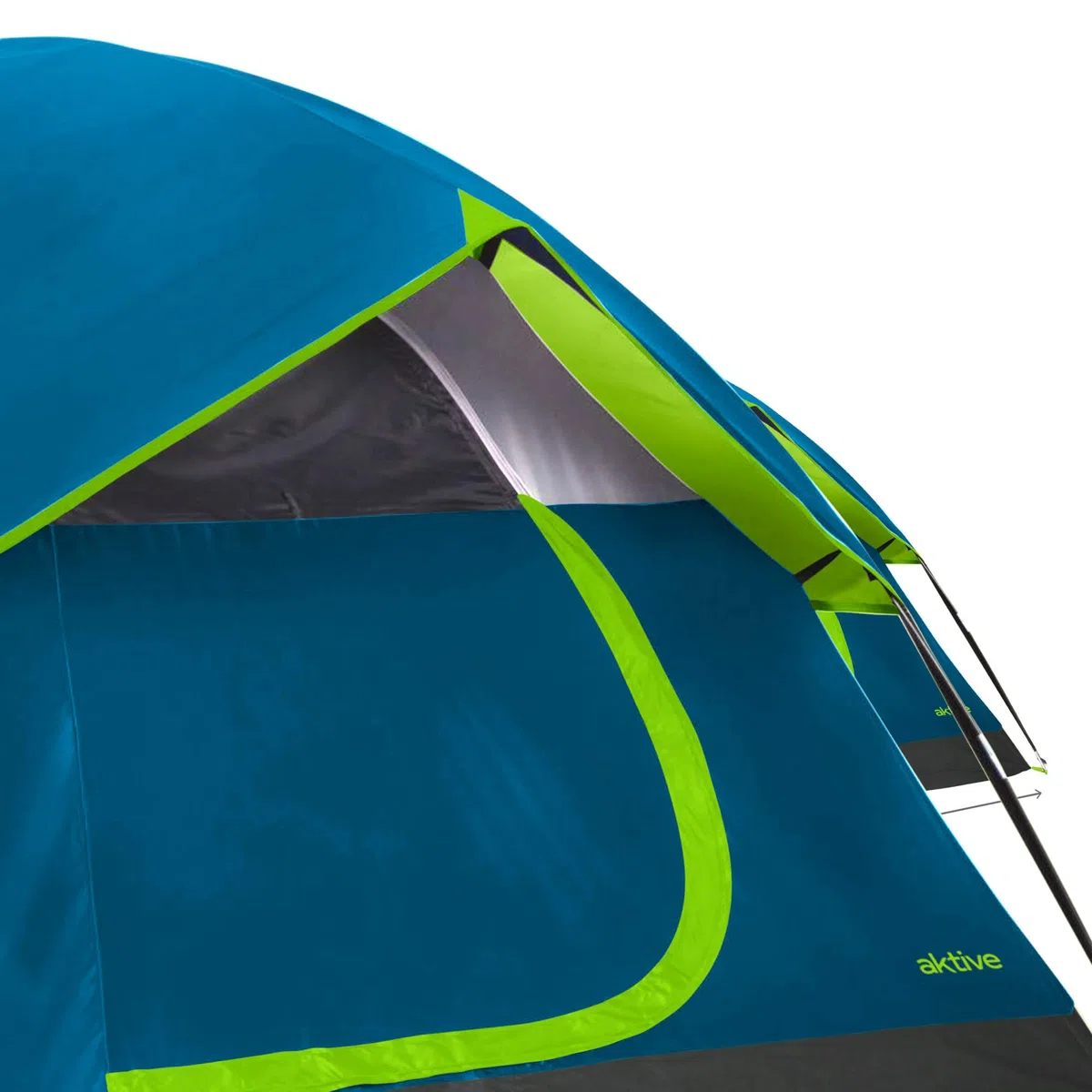 Aktive 52999 - Tenda igloo 4 uomini a doppio tetto | Dimensioni 240x210x130cm | Doppio tetto antipioggia, doppia porta con cerniera e zanzariera superiore | Tenda da campeggio