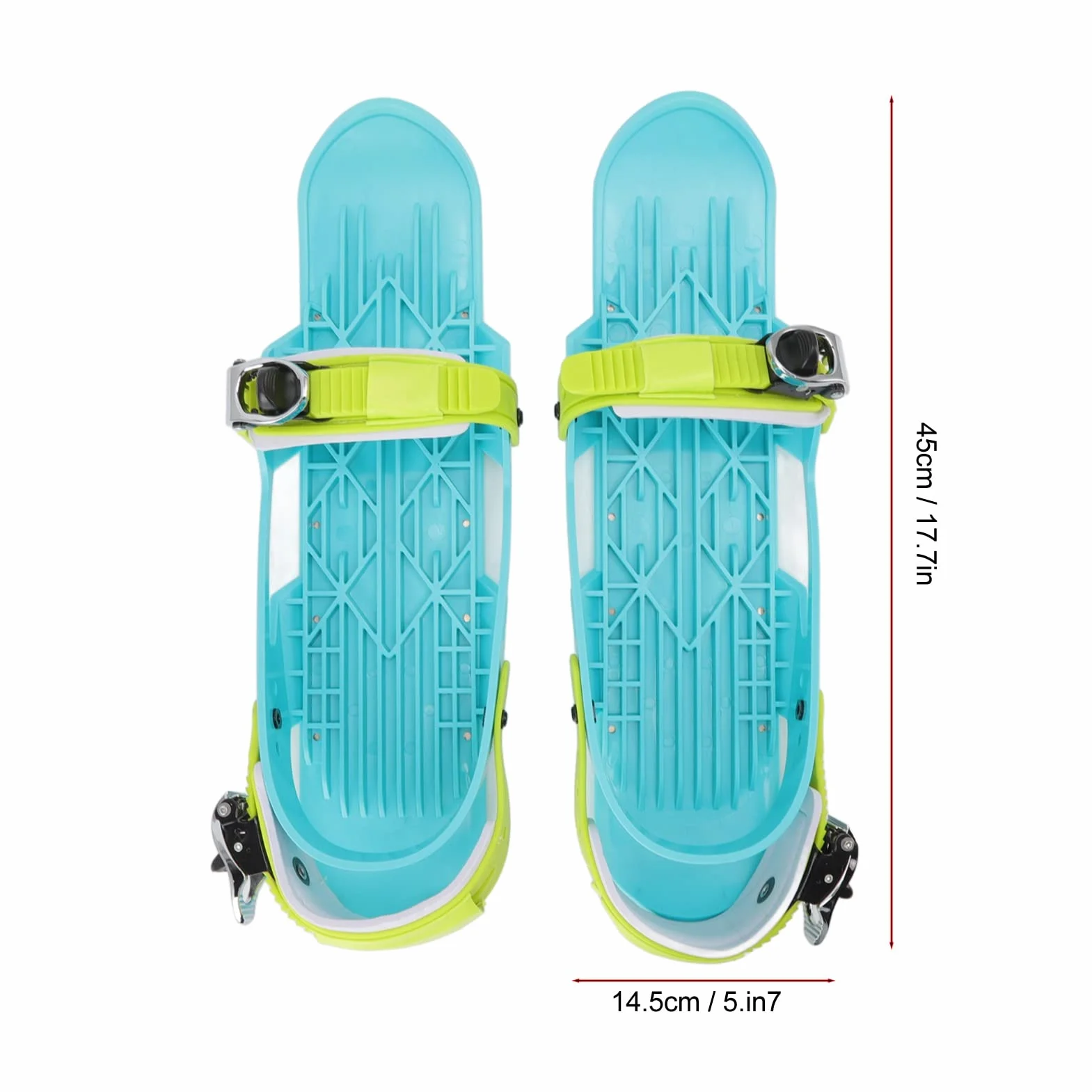 Mini skate skate skate da sci per adulti, scarpe da sci regolabili per sci all'aperto, taglia unica
