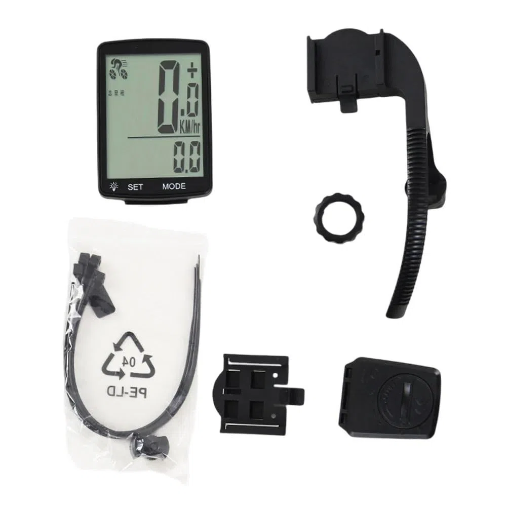 Contachilometri Bici 1 Set Accessori for Biciclette con Display for tachimetro for Bici Wireless for Computer da Bici Ciclocomputer