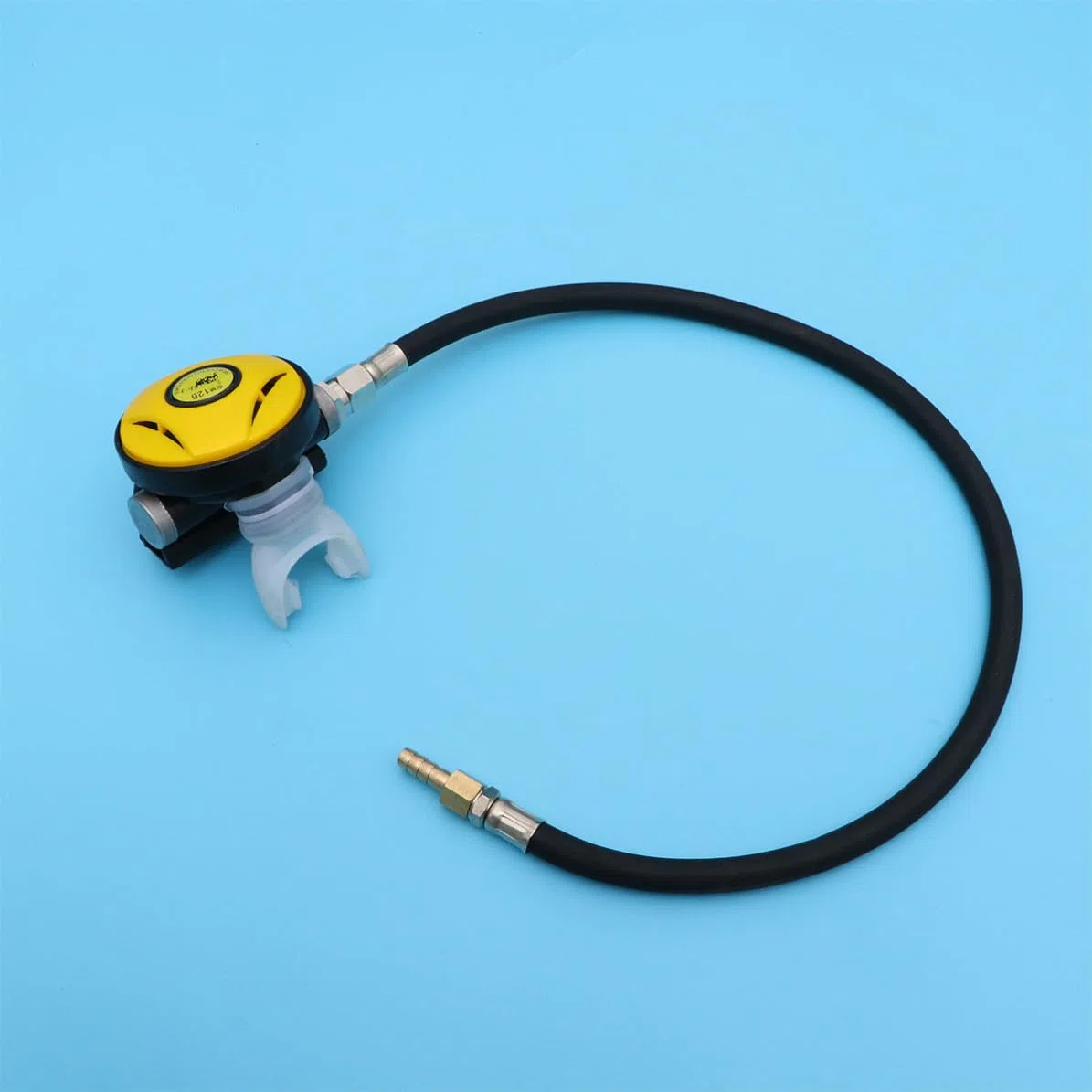 Subacqueo in Silicone per Immersione Secondario Giallo | Uso Ricreativo e Professionale, Leggero, per Principianti e Nuotatori