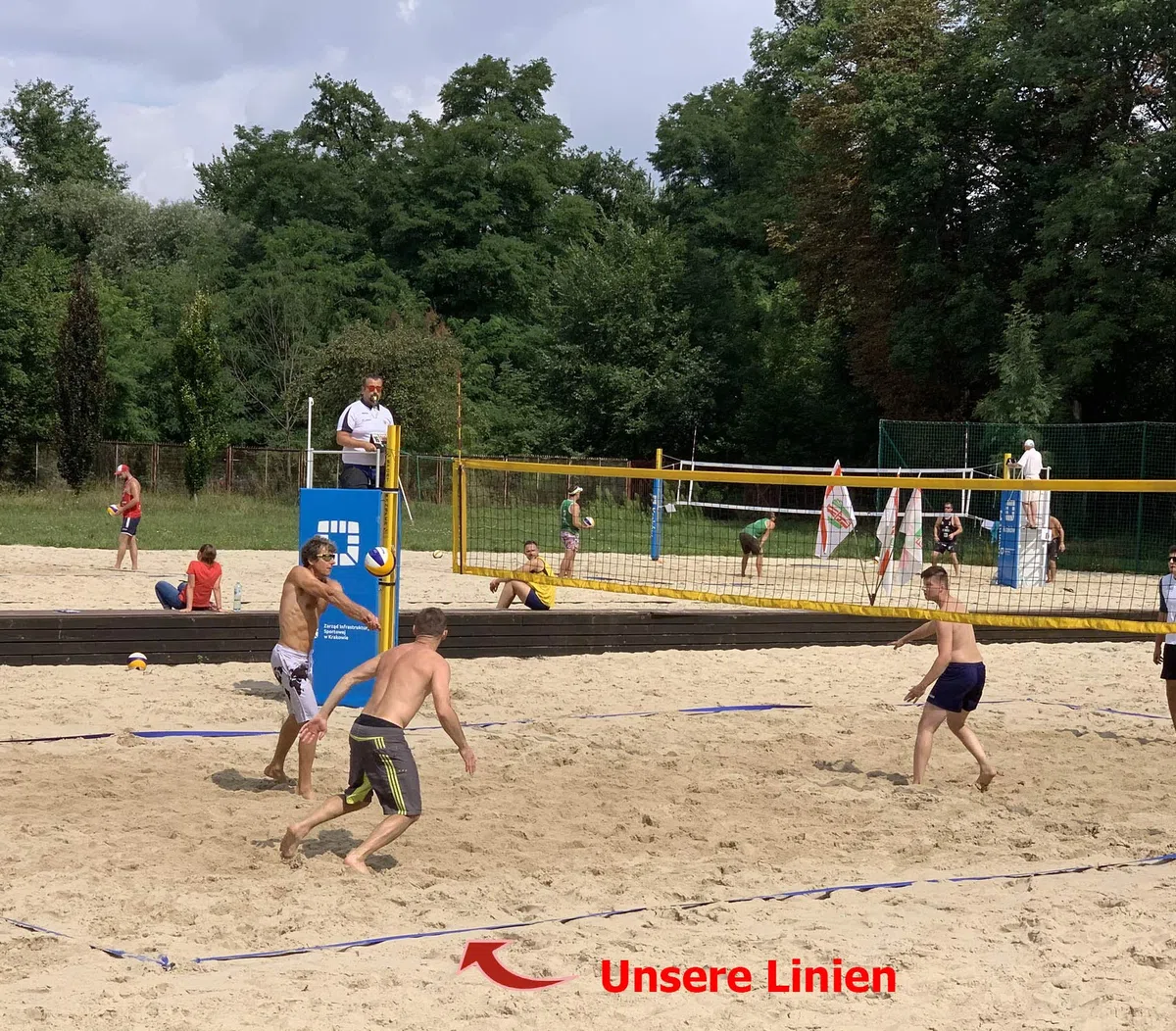 Linee di Beach Volley – 8 x 16 m, larghezza 4cm formazione, campo di gioco Beachvolleyball