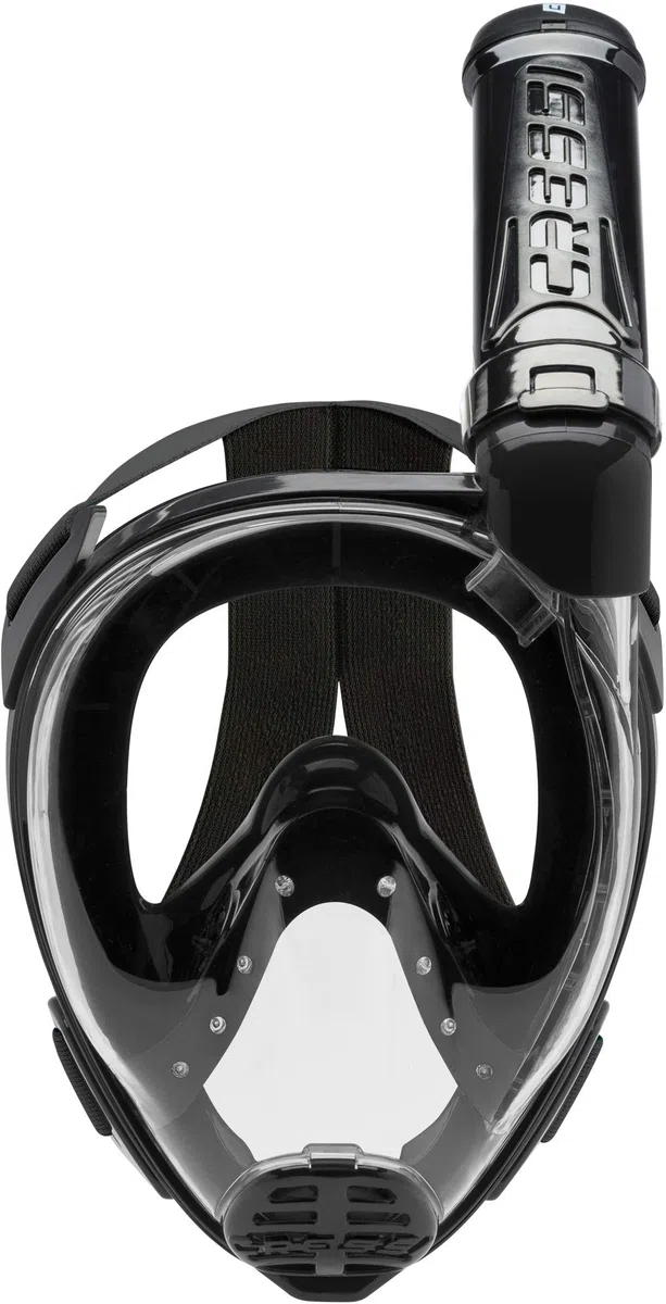 CRESSI Baron Full Face Mask - Maschera Integrale Antiappannamento con Valvola di Scarico e Snorkel Dry