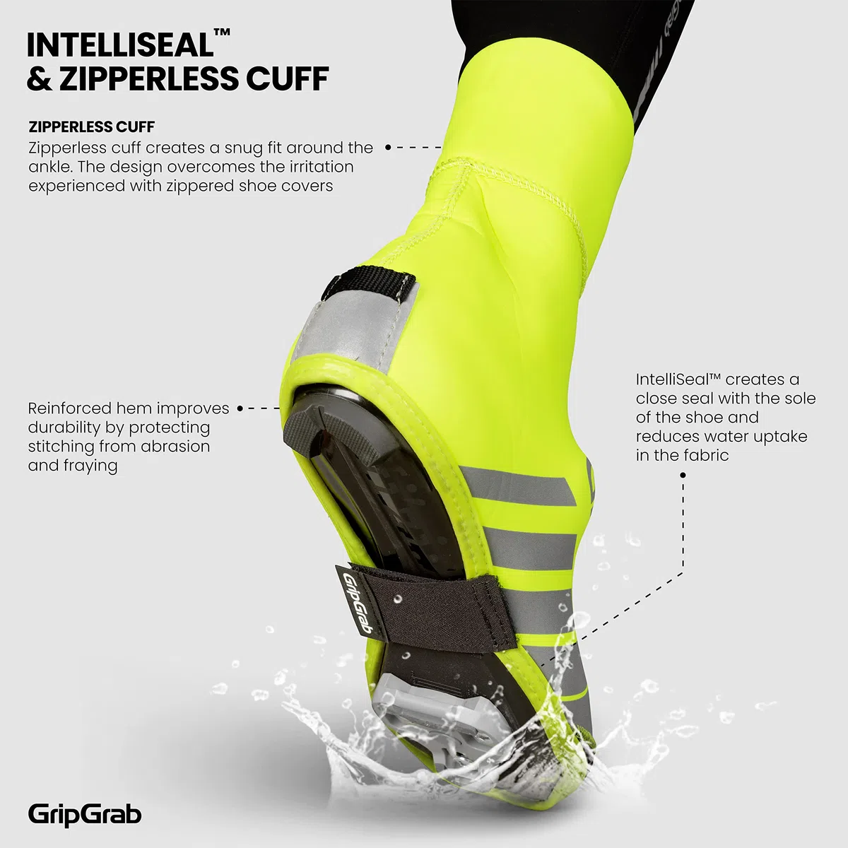 GripGrab RaceThermo Copriscarpe per Bici da Strada Impermeabili in Neoprene Invernale Sovrascarpe Termici Antivento