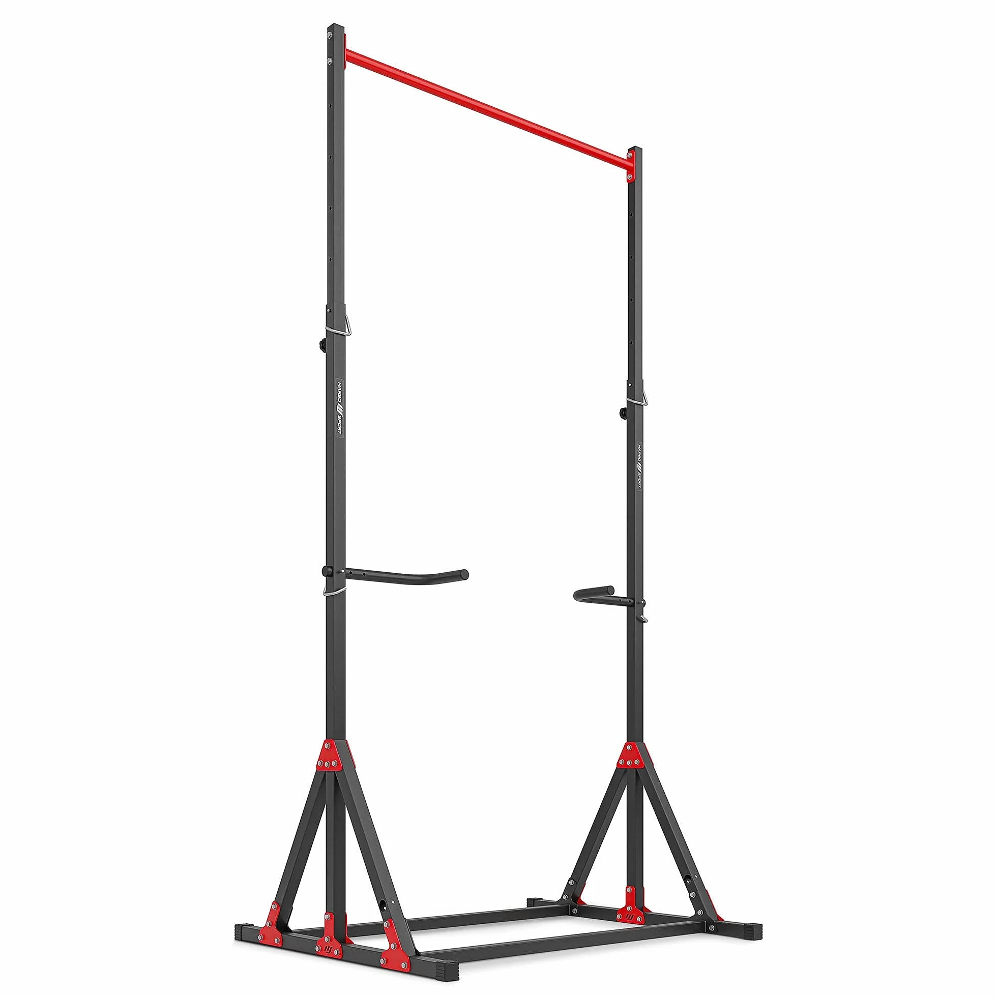 Marbo Sport - Power Tower - Multi-Palestra Stazionaria MH-D203 con Barra per trazioni, Stazione di Immersione e Regolazione in Altezza - attrezzi palestra casa, fitness - Prodotto in EU