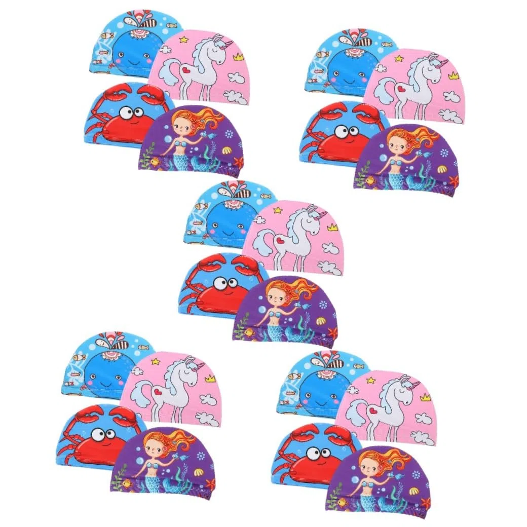 UKCOCO 20 Cuffia Design Antiscivolo Elastica e Resistente Cappello Unisex per Ragazzi e Ragazze