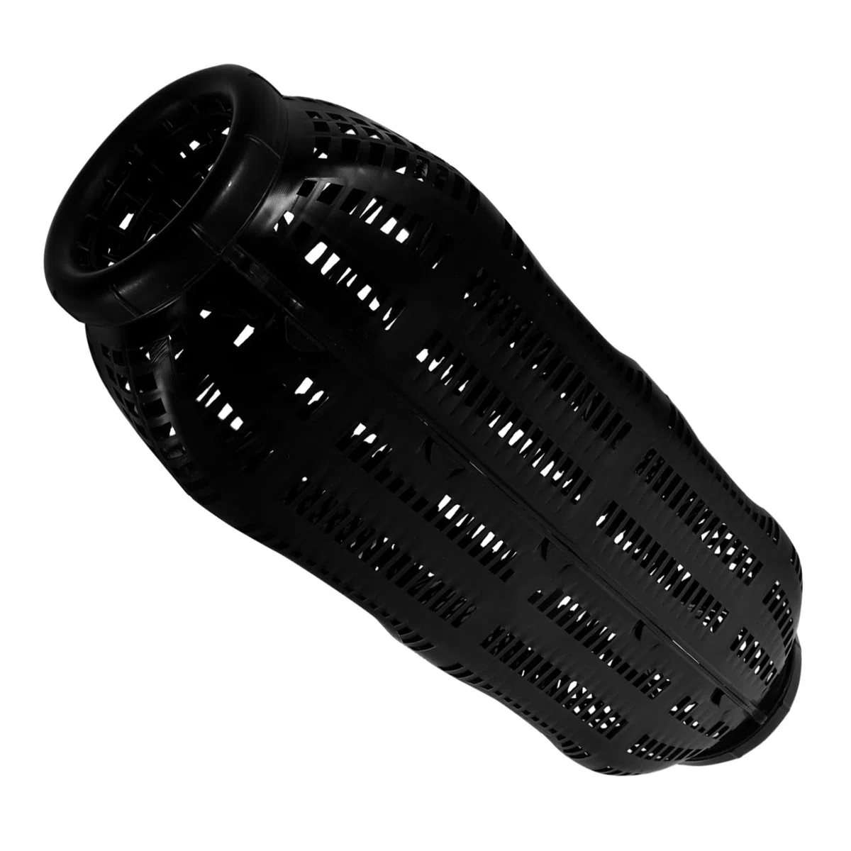 Abaodam gabbia di anguille Porta di alimentatore di pesca attrezzatura da pesca all'aperto alimentatore da pesca all'aperto gabbia per esche da pesca nido di pesca plastica Black