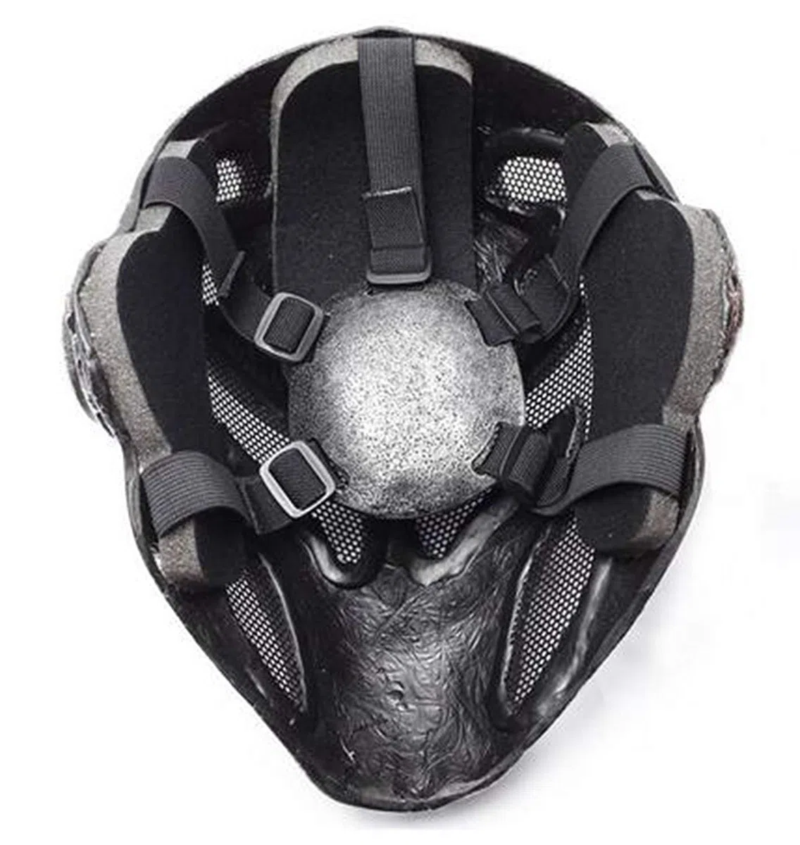 WLXW Halloween Horror Templar Knight Cross Mask, CS Field Steel Net Protezione Maschera per Gli Occhi, Knight Mask, CS War Game Airsoft Paintball Tiro Attrezzatura Protettiva,Red,NOLight
