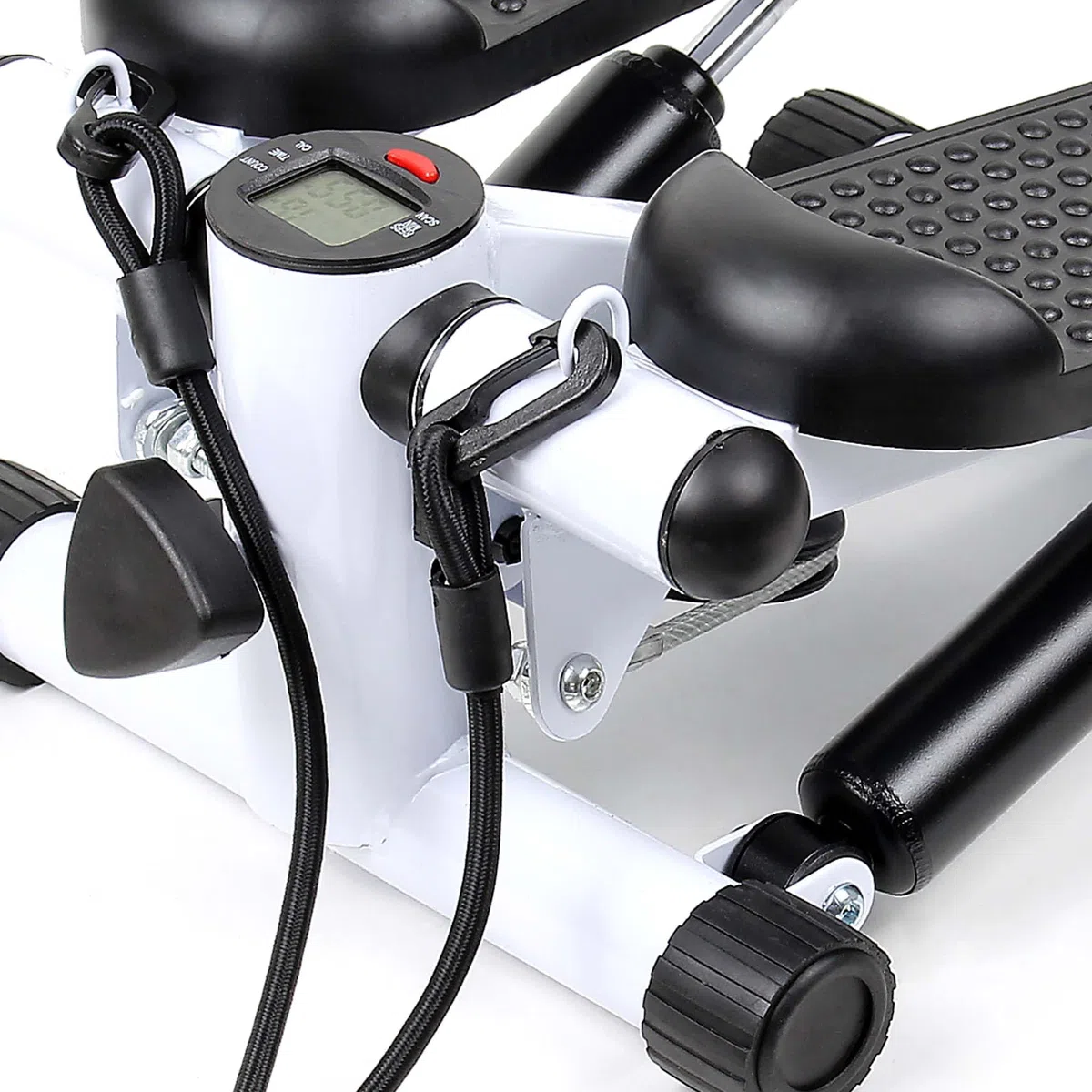 Wiltec LUXTRI Stepper 41x30x18cm con Computer per Allenamento Fitness Gambe & Glutei Ministepper Elastici