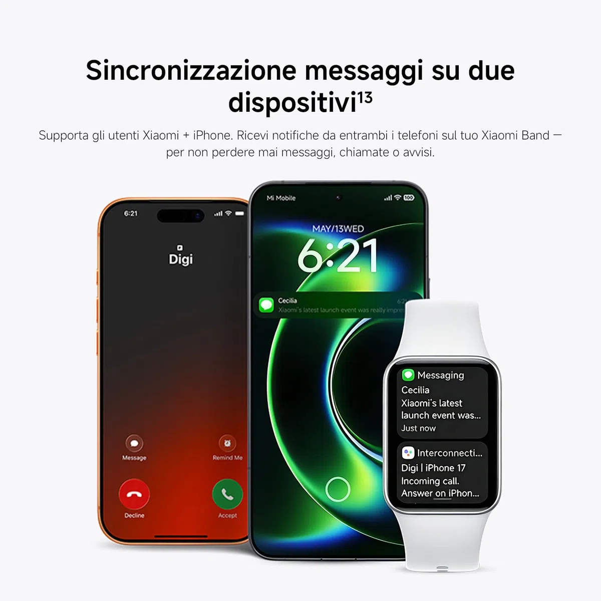 XIAOMI Smart Band 10 Pro NFC, Fitness Tracker Uomo Donna, Bianco | AMOLED 1,74'', algoritmo sonno migliorato, batteria 21 giorni, Android e iOS, 150+ modalità sport, GNSS, 5ATM