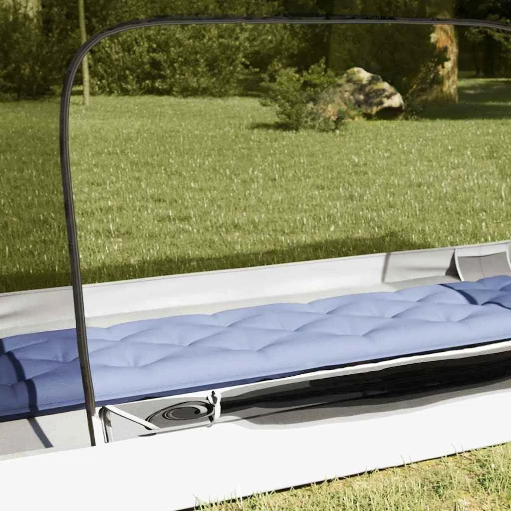 Tenda interna nera, 220 x 128 x 110 cm, rete traspirante, leggera e compatta, con borsa per il trasporto, per campeggio, trekking, festival e spiaggia, come zanzariera e protezione da vento e