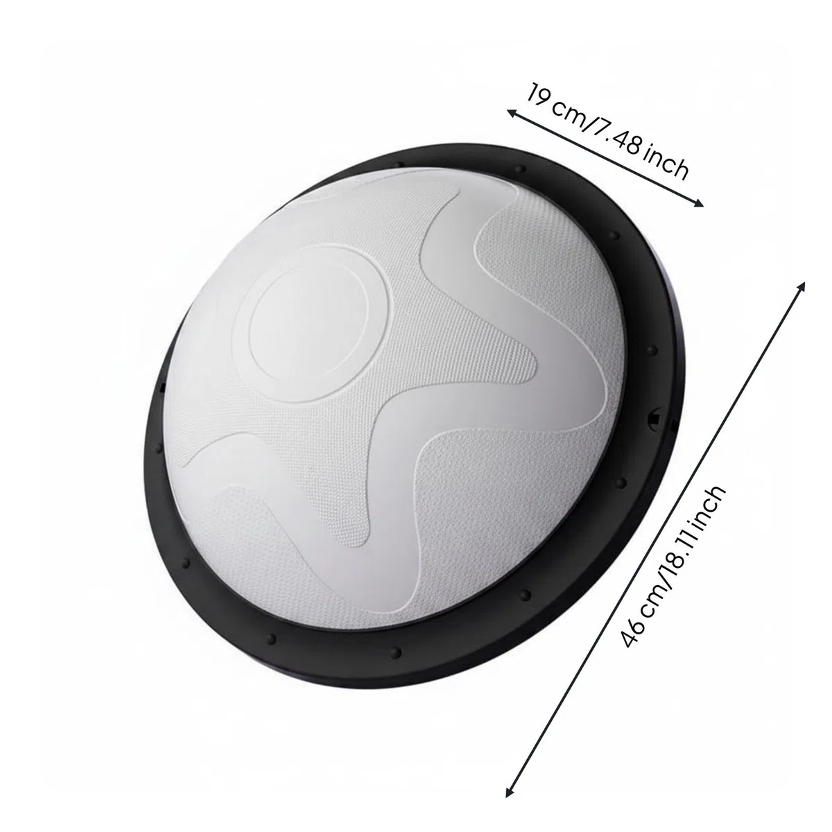 Balance Training Ball per Esercizi Ginnici E Stabilità con Base Antiscivolo EVA per Allenamenti Stretching Squat Potenziamento Muscolare Adatto a Casa E Palestra