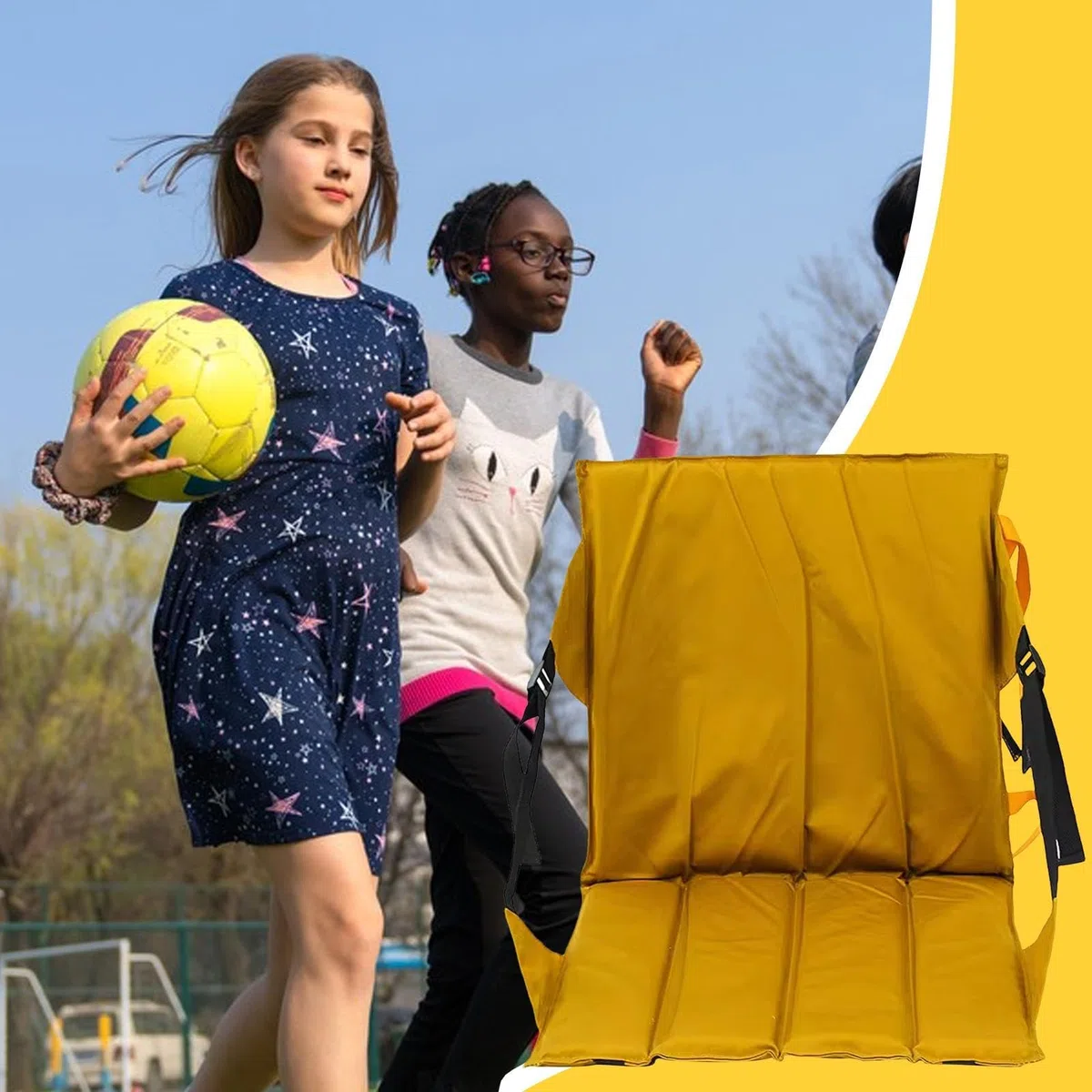 Sedia pieghevole, cuscino leggero per candeggina, sedia adatta ai viaggi, schienale regolabile, comoda sedia da esterno per sport, campeggio ed escursioni