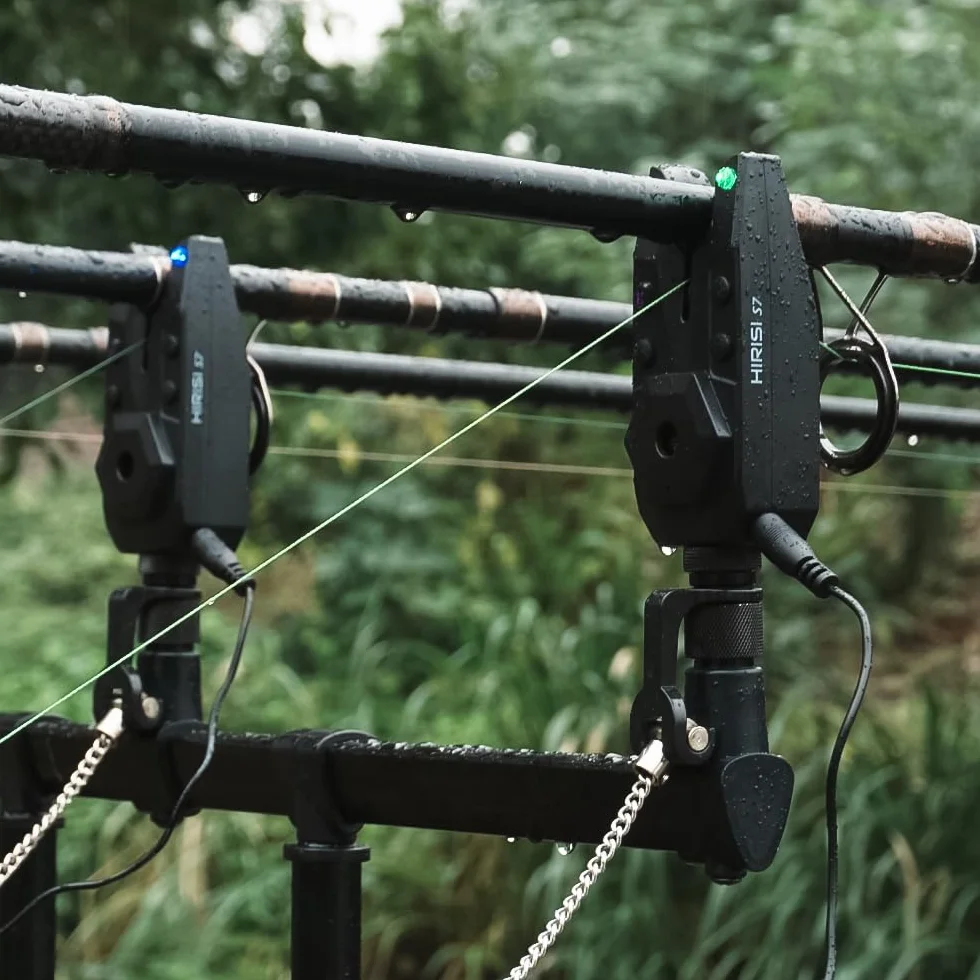 Hirisi Tackle Set di allarme per pesca alla carpa, impermeabile, indicatore di morso per carpa, attrezzatura da pesca