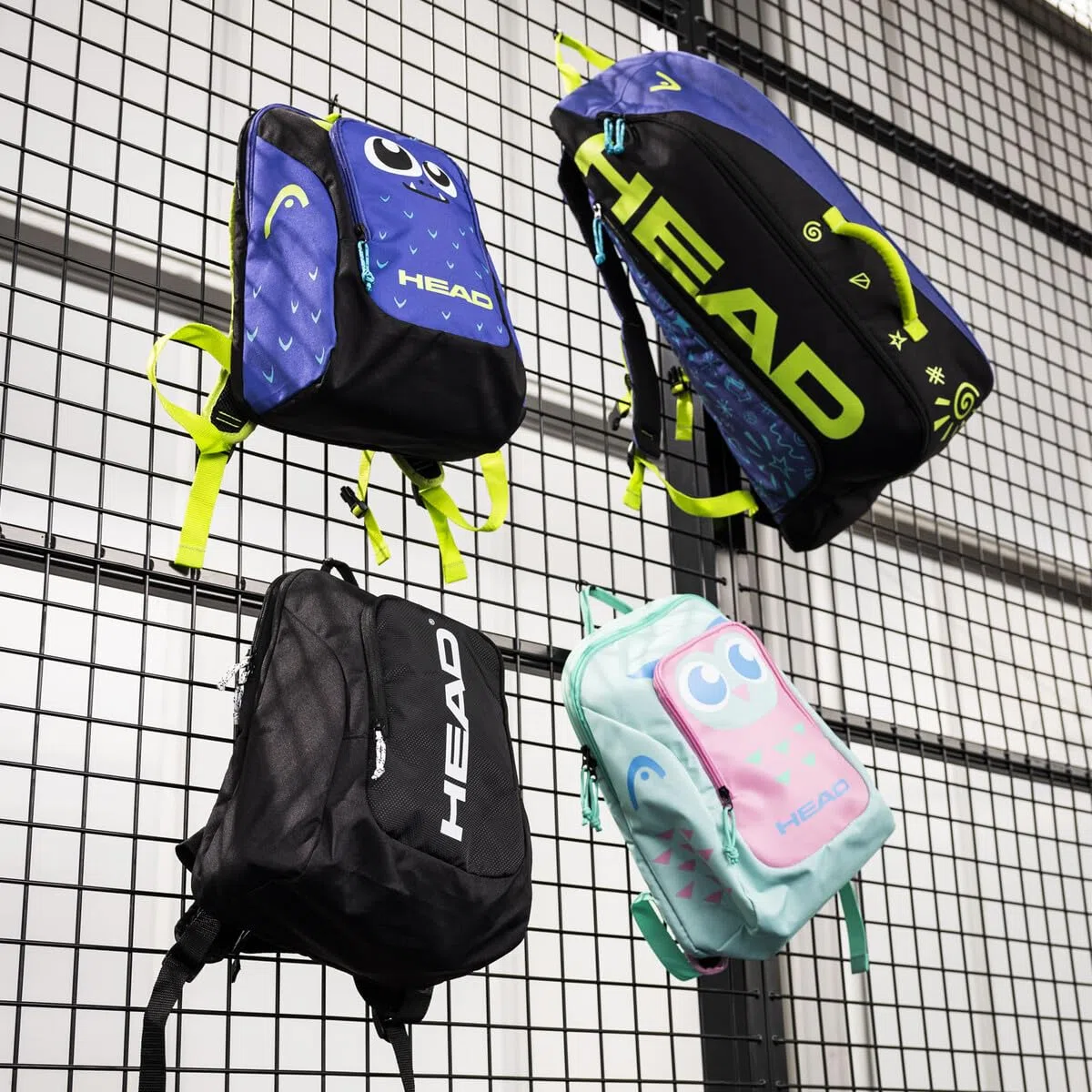 HEAD Borsa per racchetta unisex Youth JR Tour Monster Borsa da Tennis Verde Acido/Nero S, Verde acido/Nero, S