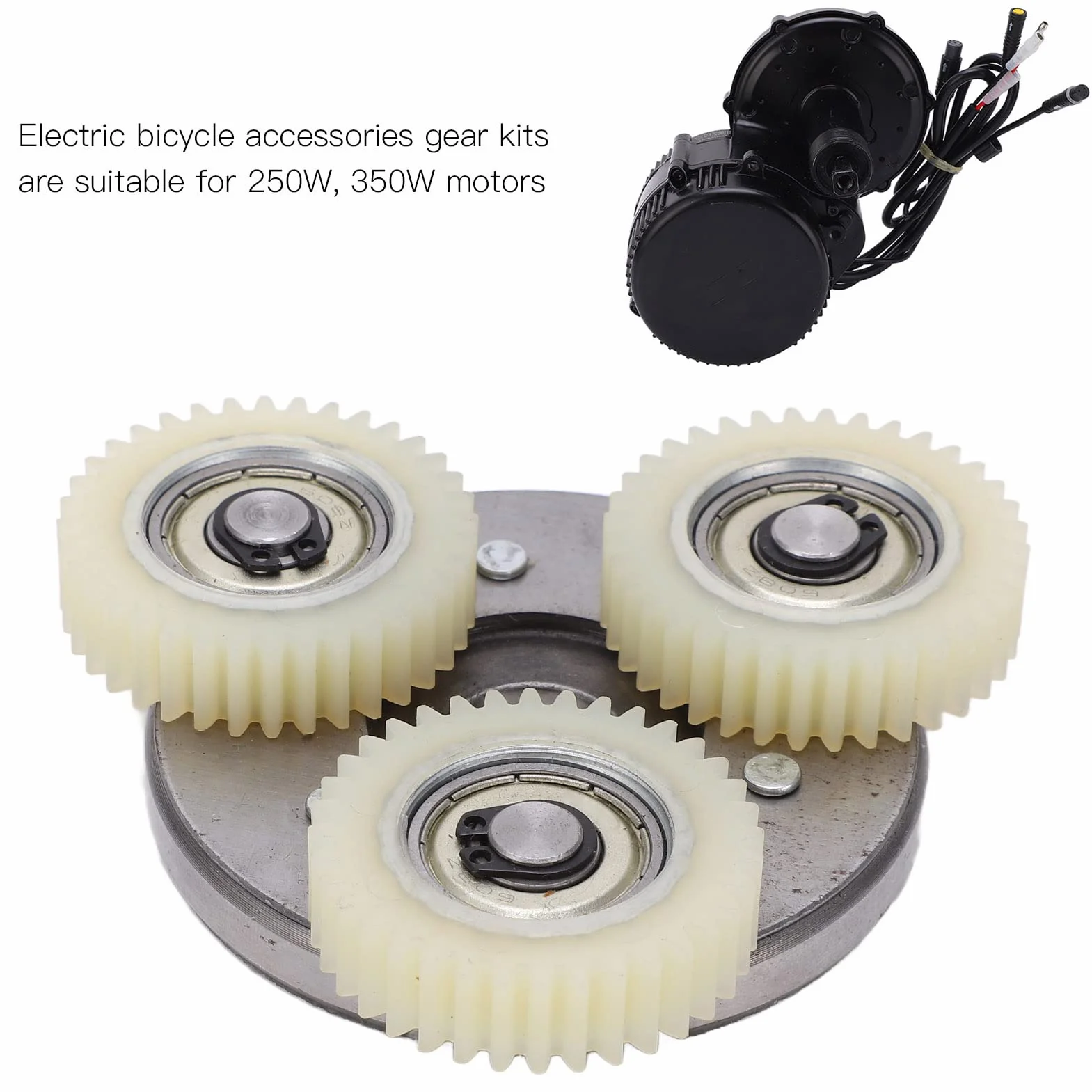Keenso Bicicletta Elettrica 36T Ingranaggi in Nylon e Kit Frizione 70mm per 250W 350W Mid Drive Motor