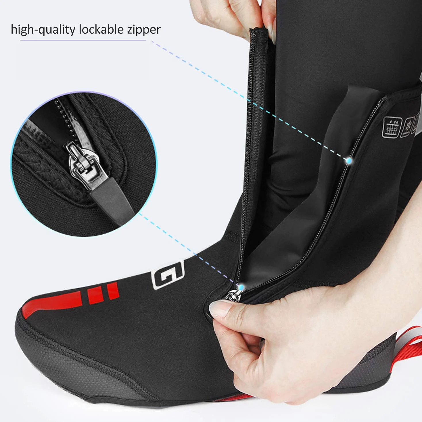 GIYO Copriscarpe Termico da Ciclismo Invernale Impermeabile Bicicletta Scarpe Protettore da Uomo/Donna