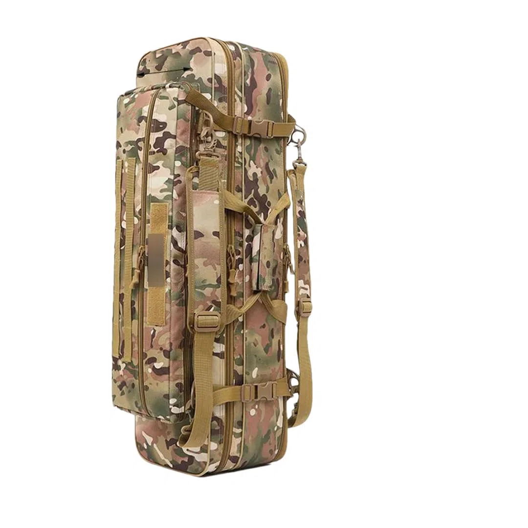 Suwequest Borsa per canna da pesca 70CM-130CM Borse impermeabili multifunzionali Mulinello da pesca Attrezzatura Outdoor Tactical Zaino Custodia di Immagazzinaggio, 70 cm, mimetico a 2 strati