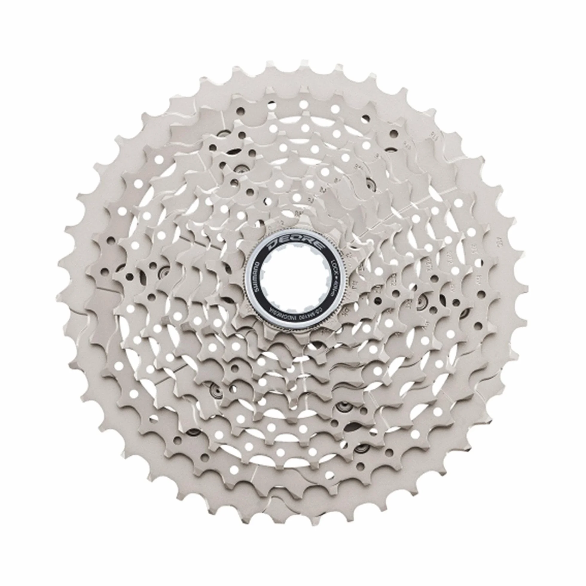 SHIMANO Deore CS-M4100 Deore 10-Way Cassette, Silver
