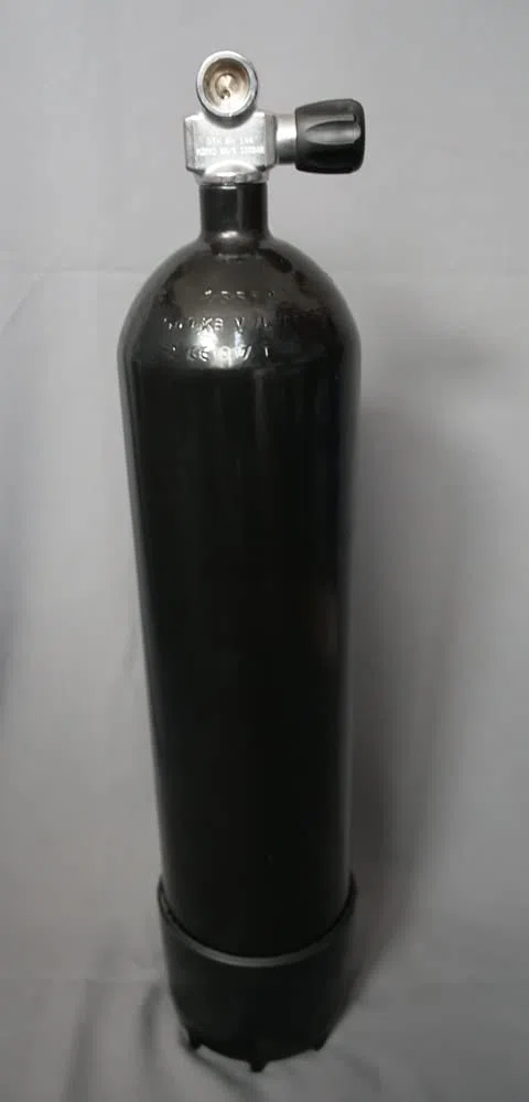 tauchfl Asche 8,5 litri 232bar completo con valvola bottiglia diametro 140 mm konkaver bottiglia inferiore