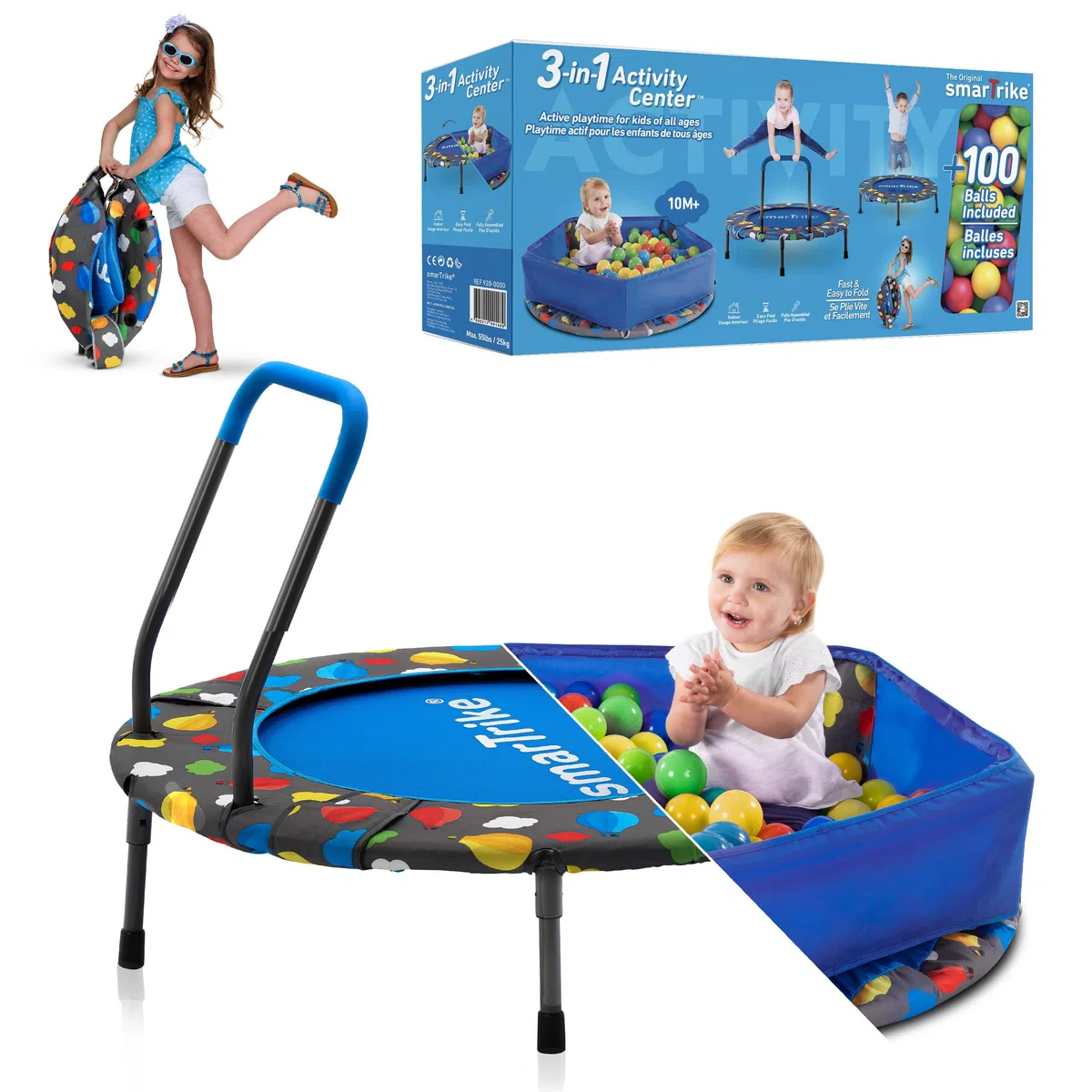 smarTrike - Trampolino Unisex per Bambini