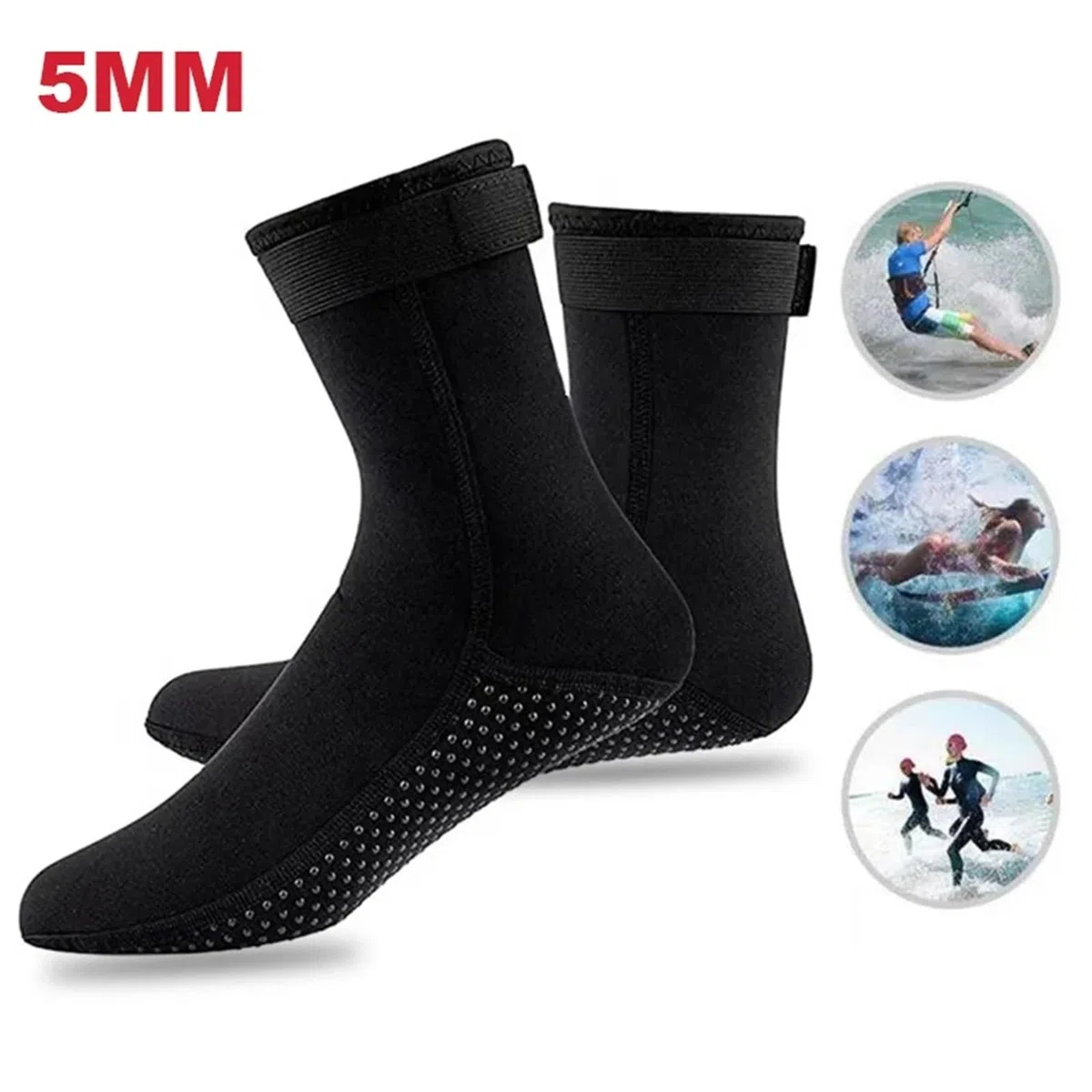 Calzari Sub Calzini da immersione antiscivolo in neoprene Acqua dolce | Calzini morbidi in neoprene antiscivolo for acqua, for snorkeling, surf, nuoto, uomini e donne