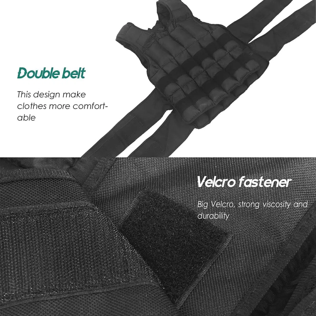 ISE 10/15/20/25/30 KG Giubbotto Zavorrato Regolabile per Donne e Uomini, Gilet Zavorrato Weighted Vest per Allenamento