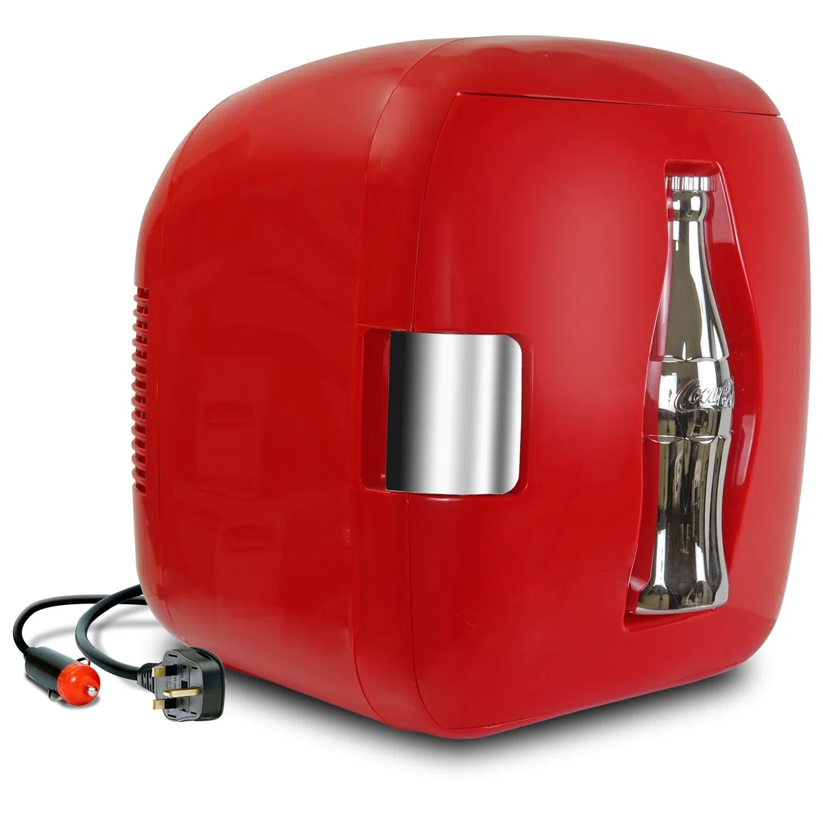 Coca Cola Mini Frigo da Camera 7,9L Frigorifero Piccolo 12 Lattine Portatile Raffreddatore e Scaldino Bottiglie di Coke Mini Frigorifero per Bevande Auto Campeggio Viaggio Ufficio Scrivania