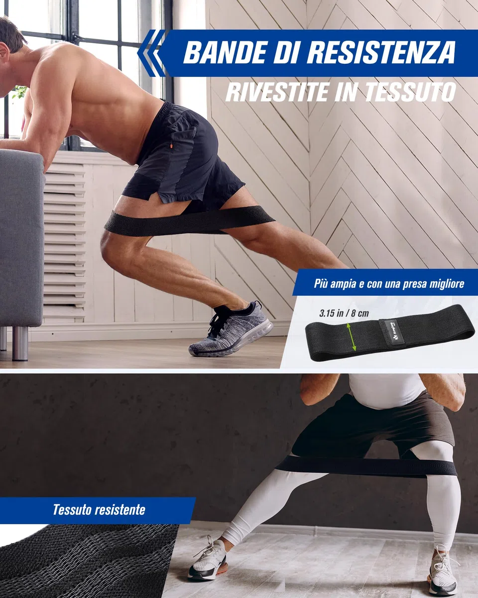 AlongSong Set Pilates con Fasce Elastiche (20-360 LBS), Barra Pilates a 3 Sezioni e Manuale di Istruzioni, Set Multifunzionale e Portatile per Il Fitness a Casa per Allenamenti in Famiglia