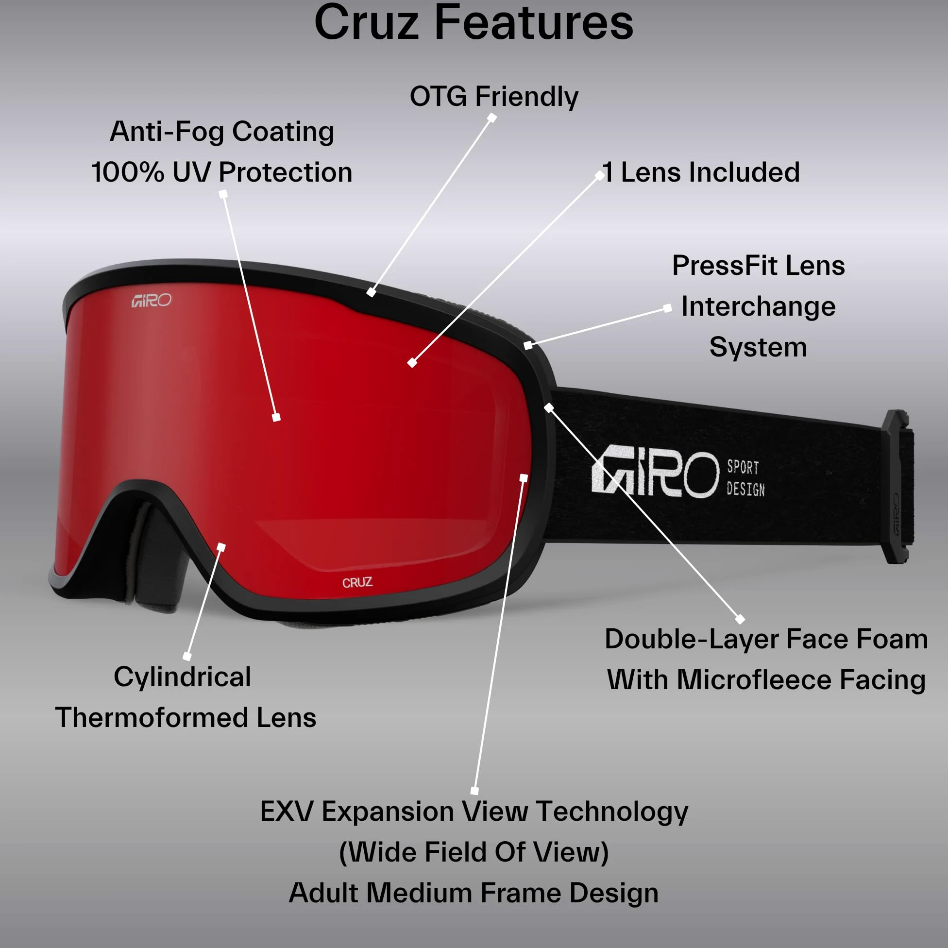 Giro Chico Goggle Occhiali Unisex - Bambini e ragazzi