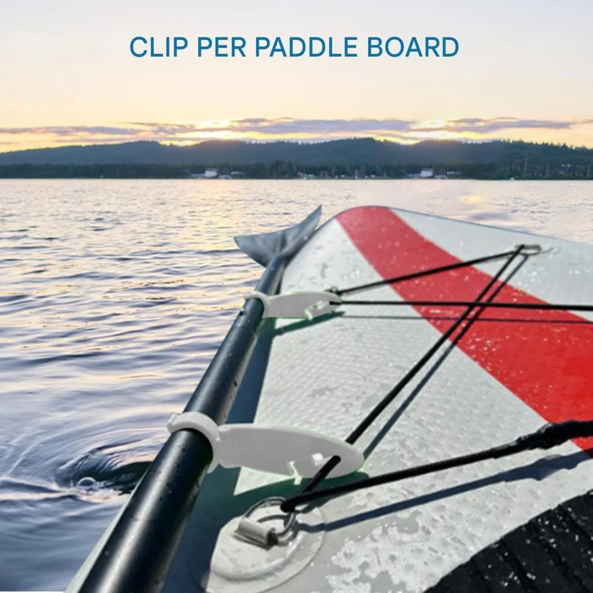 Generico 2 Pezzi Clip per Kayak per Paddle Board per Clip per Morsetto per Pinna espandibili per Paddle Board