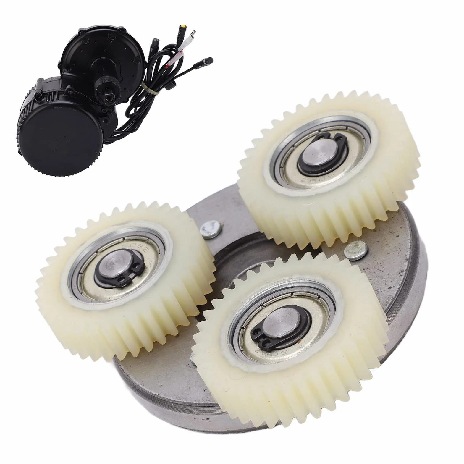 Keenso Bicicletta Elettrica 36T Ingranaggi in Nylon e Kit Frizione 70mm per 250W 350W Mid Drive Motor