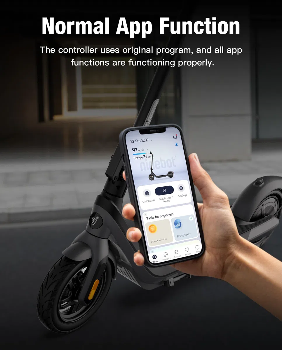 Controller E2 PRO per Monopattino Elettrico Compatibile con Segway Ninebot E2 PRO / E2 PROD / E2 PROE Kickscooter, 32 km/h Versione Personalizzata del Controller, Scooter Elettrico Accessori
