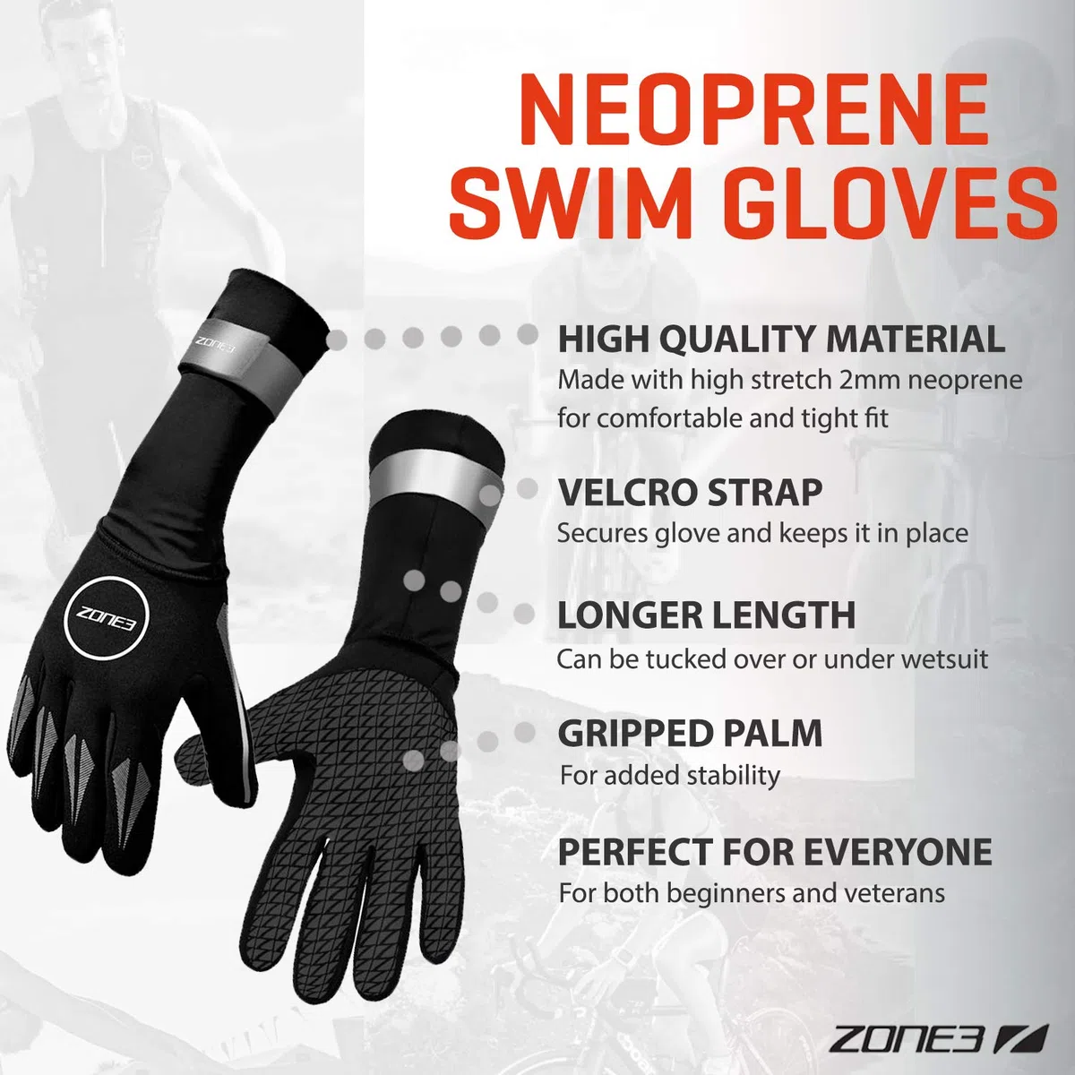 ZONE3 - Guanti in neoprene | Adulto unisex | Calore e prestazioni per il nuoto