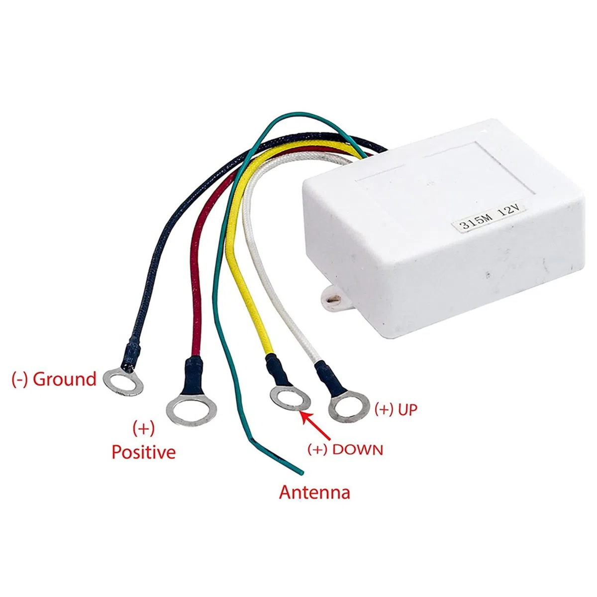 KIMISS Kit di Controllo Remoto per Verricello Wireless, Telecomando per Ancoraggio Salpa Ancora Interruttore Wireless Regolatore di Assetto Accessorio per Vela per Barche Marine 2 Trasmettitore