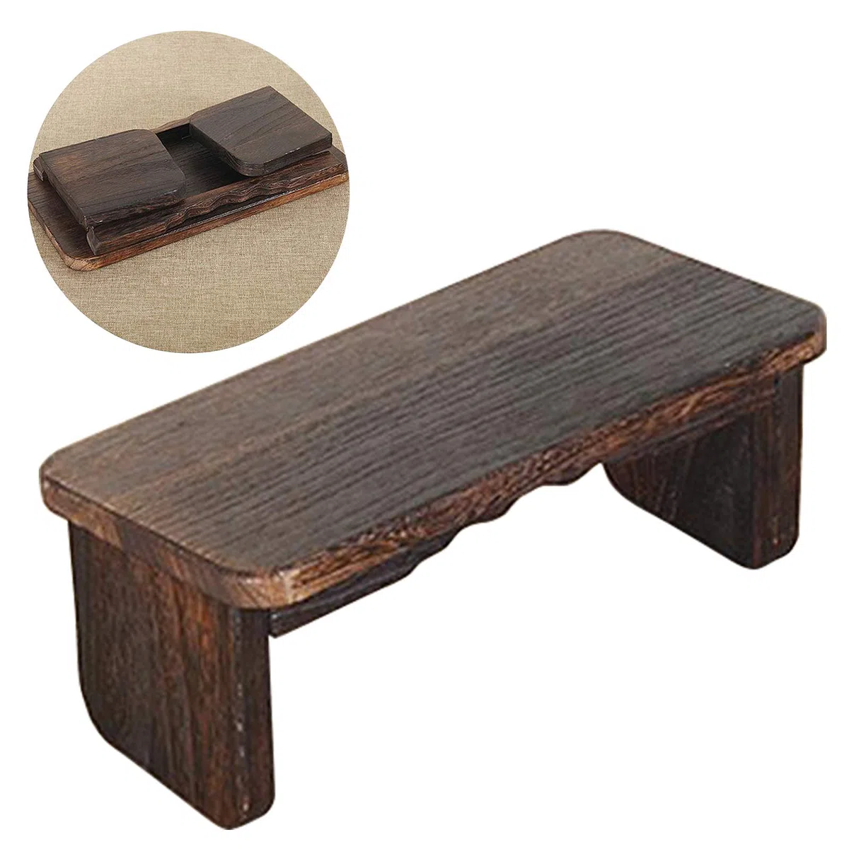 Panca da Meditazione in Legno, Sgabello da Meditazione Pieghevole ed Ergonomico, Robusta Panca da Preghiera, Comoda per Inginocchiarsi o Sedersi, Perfetta per Una Meditazione Più Profonda e Più Lung