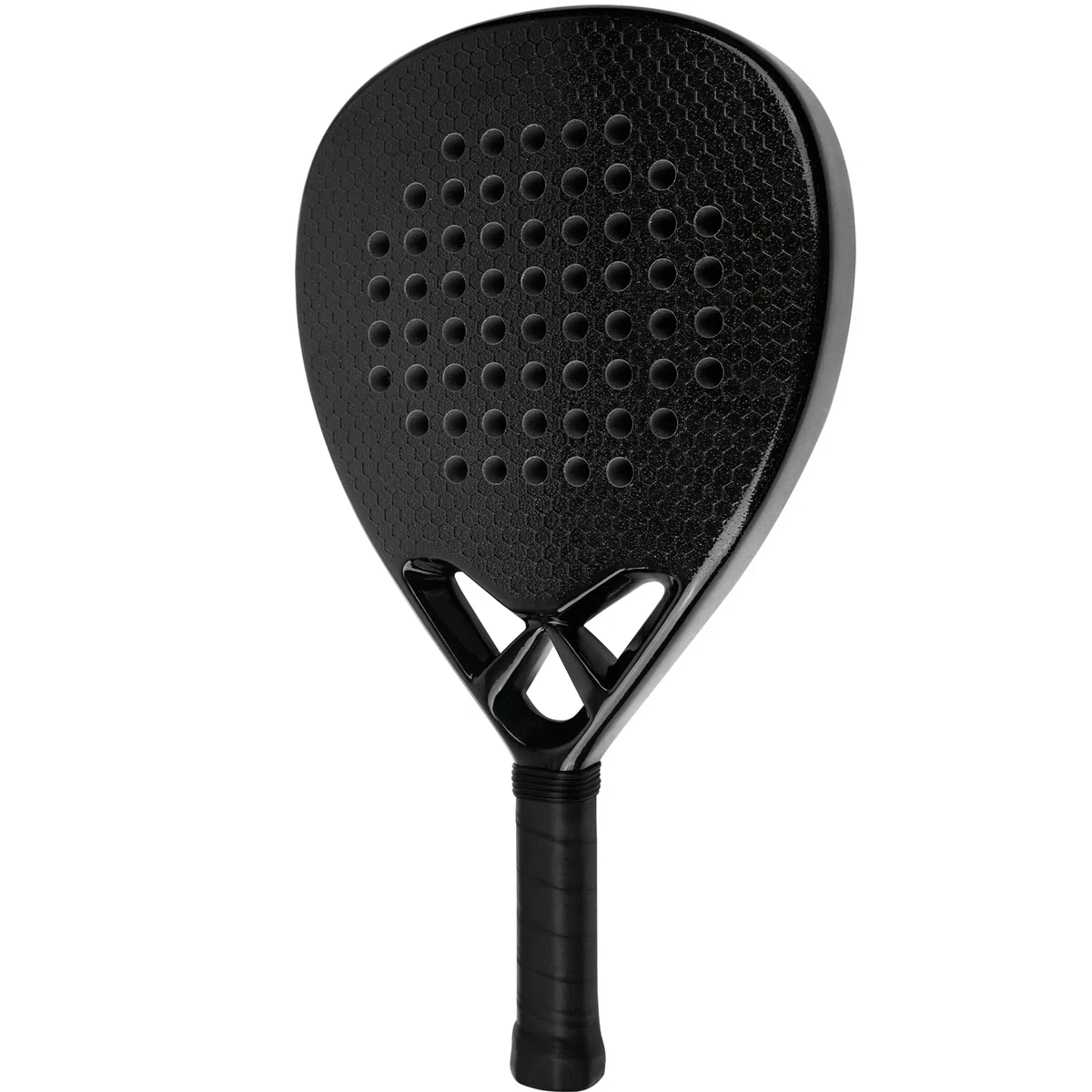 Racchetta da padel - Fibra di vetro mista in fibra di carbonio e nucleo in schiuma EVA, superficie a nido d'ape - 360 g Nero, Racchetta intermedia per adulti