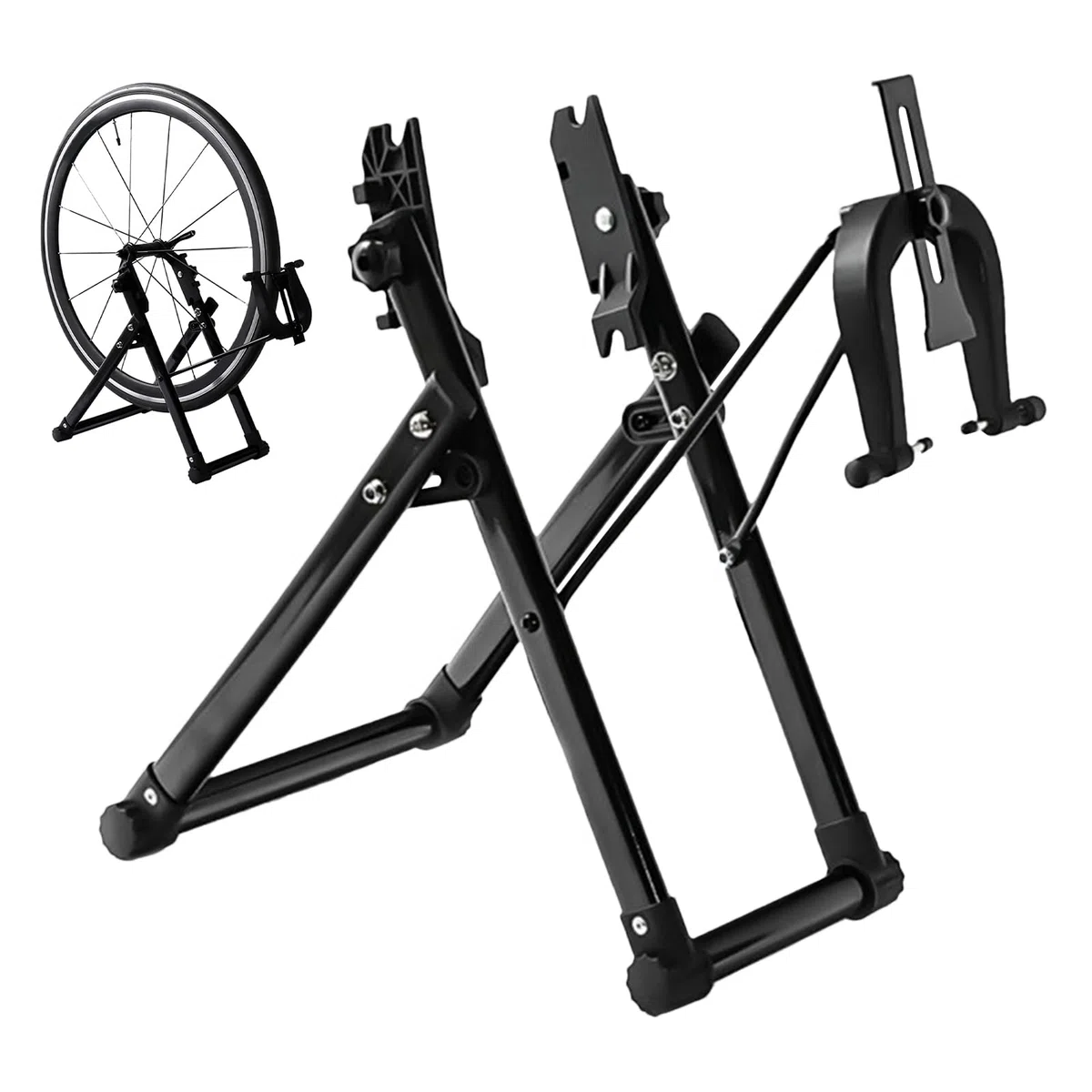 Cavalletto Centratura Ruote Bici Attrezzatura Per Manutenzione Ruote E | Strumento Di Calibrazione Riparazione E Manutenzione Per Ciclisti E Meccanici