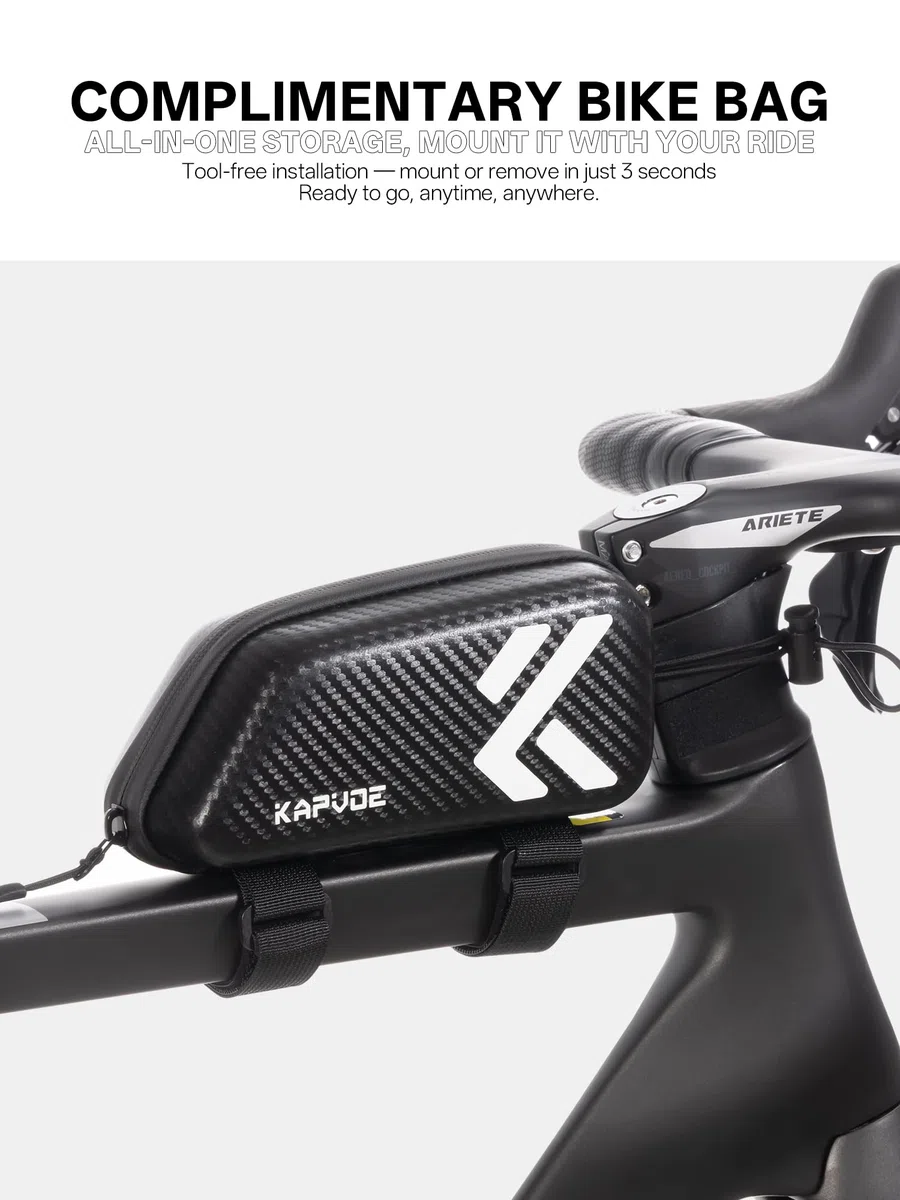 KAPVOE K410 Occhiali da Ciclismo Fotocromatici & Alta Definizione Unisex, Montatura TR90, Lenti UV400, Astine Regolabili, Include Borsa per Bicicletta, Occhiali Sportivi per MTB e Attività Outdoor