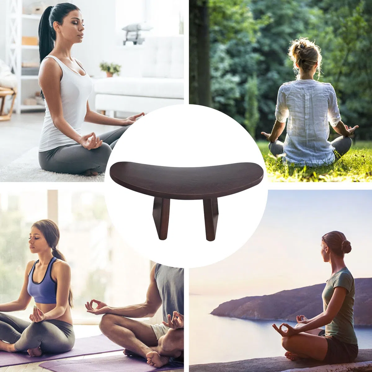 Generico Panca Da Preghiera - Panchetto Portatile Per Meditazione Inginocchiatoio,Sedia in Legno Comoda Multifunzionale per Casa Chiesa Meditazione e Pratiche Spirituali