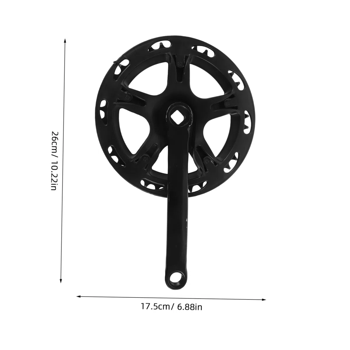UPKOCH Set di Pedivelle e Corona Guarnitura in Metallo per Sostituzione Bici Mountain Bike, Bici Pieghevole e Fixie, Pedivella Lato Sinistro Robusta e Resistente all’Usura