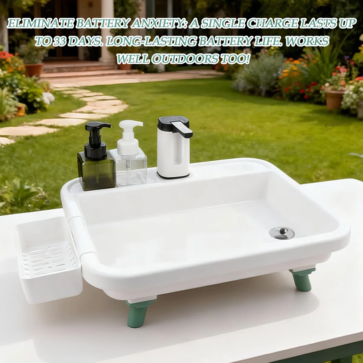 Lavabo Portatile Strumento Resistente Facile Da Installare | Postazione Per Lavaggio Delle Mani Da Campeggio Ideale per Avventura Giardino Lavaggio Stoviglie Uomo Donna Adulti